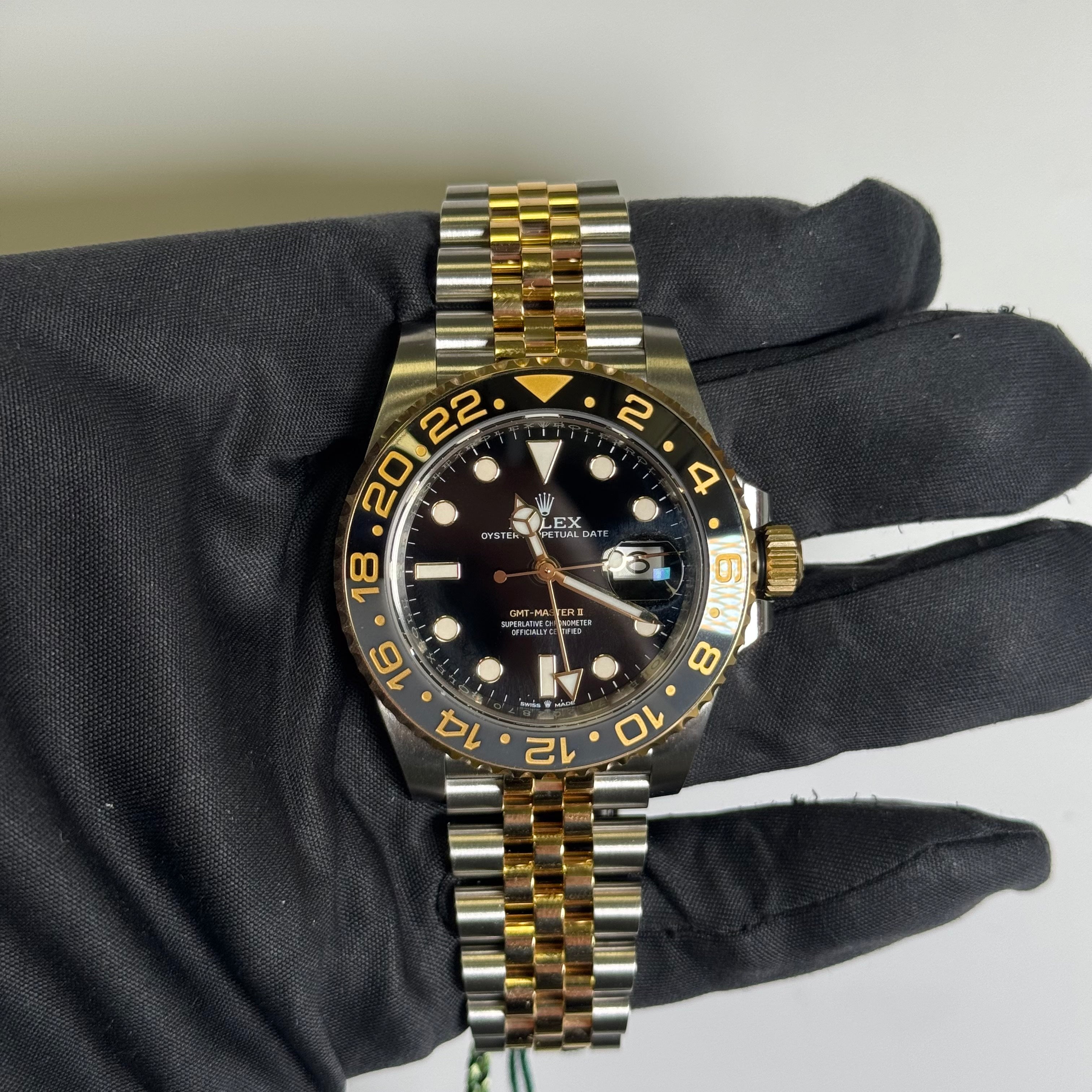 Rolex GMT-Master II 40mm Black Dial Watch Ref# 126713GRNR - Happy Jewelers Fine Jewelry Lifetime Warranty