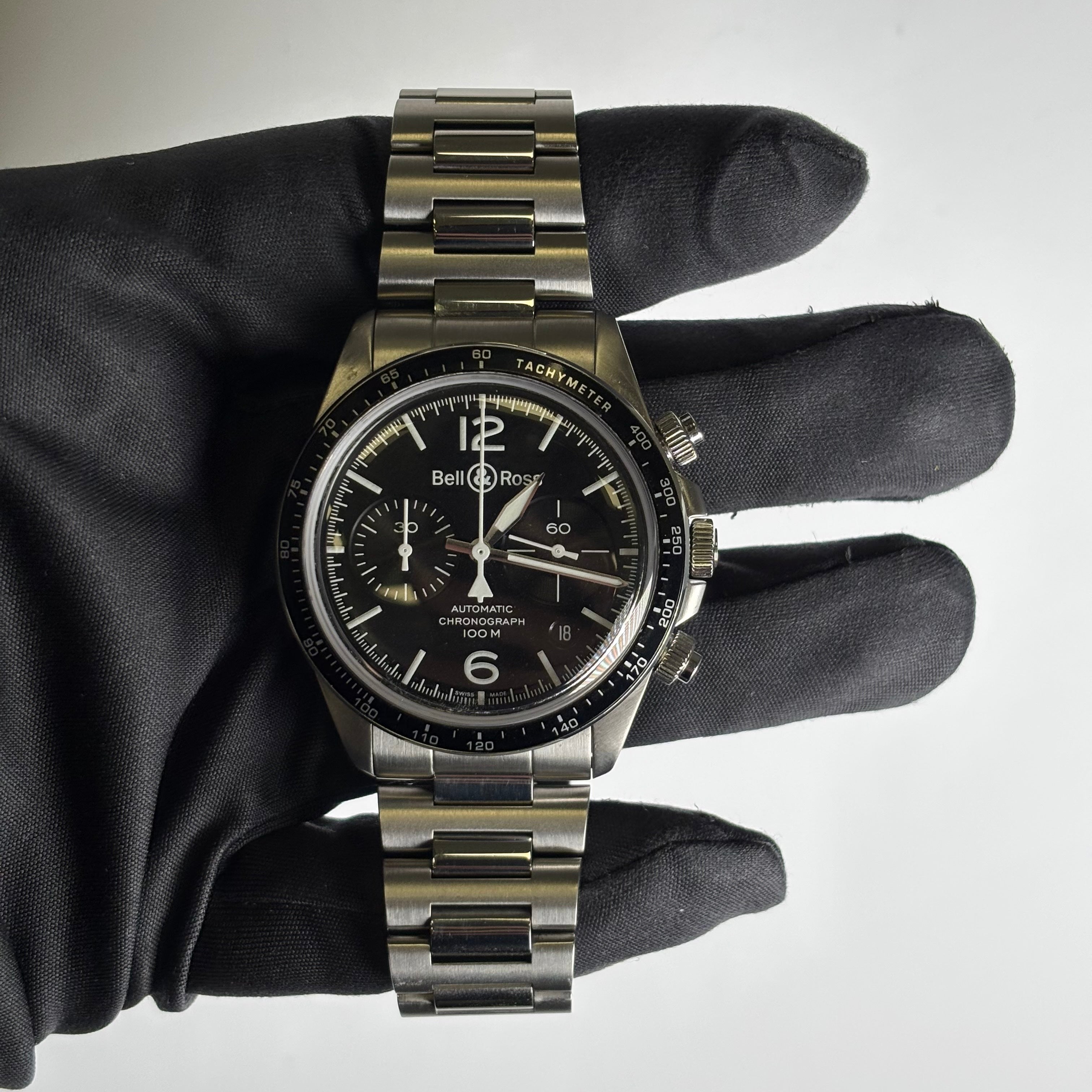 Bell & Ross BR V2-94 41mm Black Dial Watch Ref# BRV294-BL-ST/SST - Happy Jewelers Fine Jewelry Lifetime Warranty