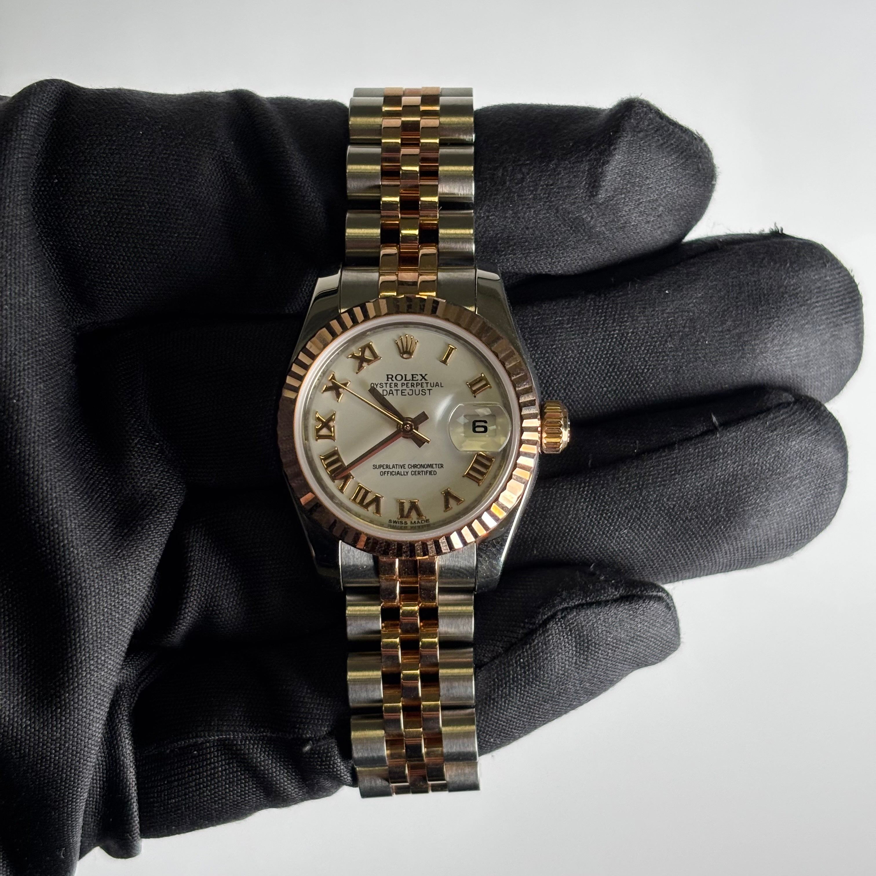 Rolex Datejust 26mm White Dial Watch Ref# 179171 - Happy Jewelers Fine Jewelry Lifetime Warranty
