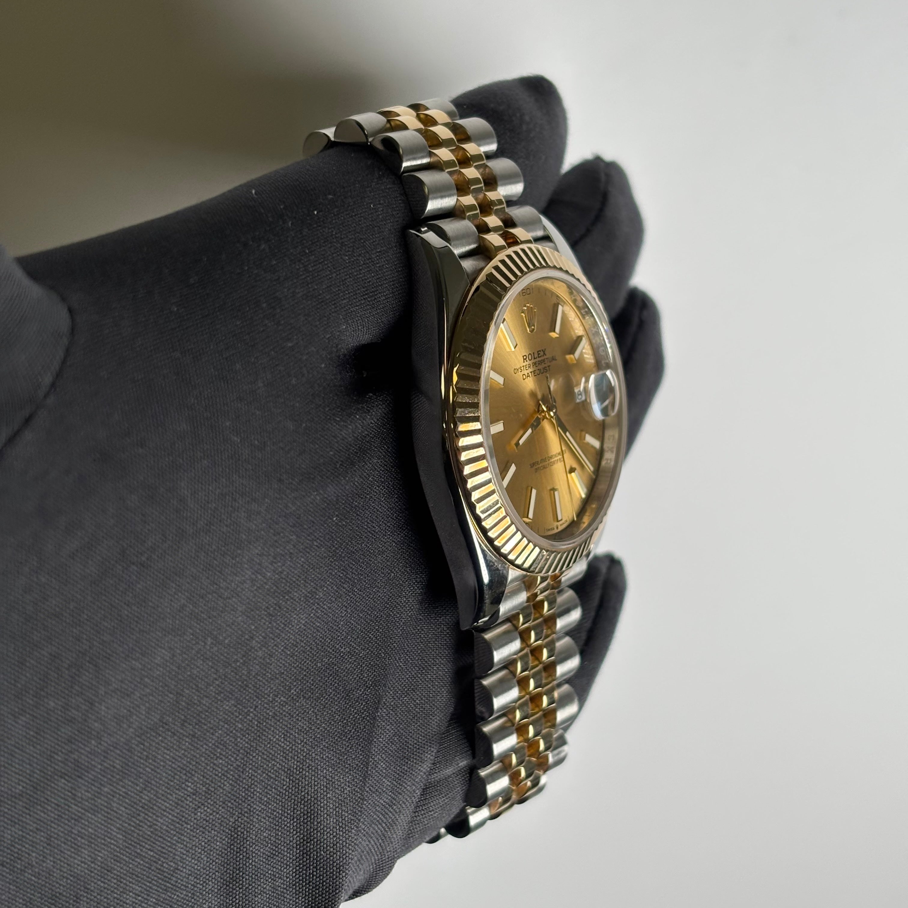 Rolex Datejust 41mm Champagne Dial Watch Ref# 126333 - Happy Jewelers Fine Jewelry Lifetime Warranty