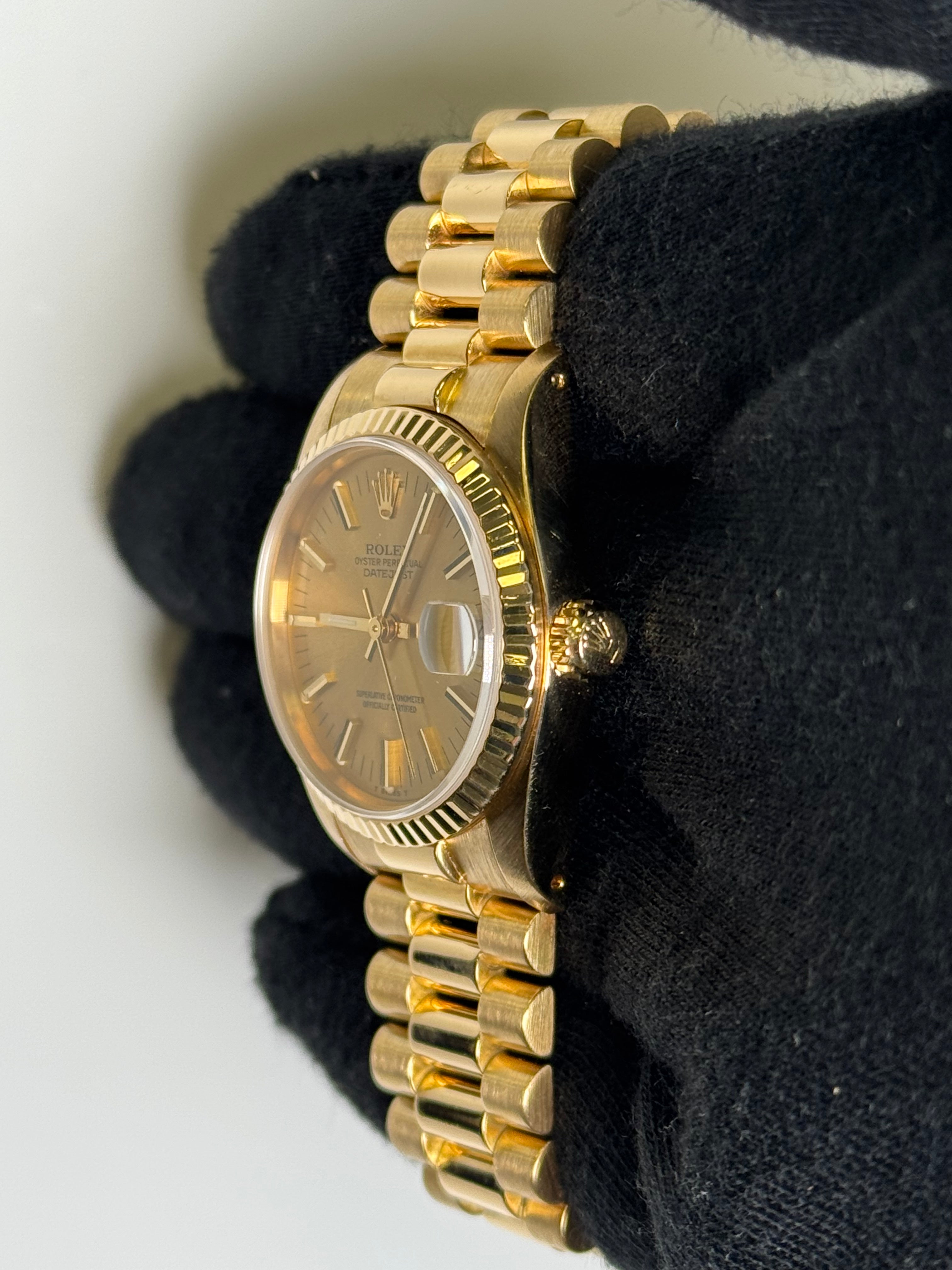 Rolex Datejust 31mm Champagne Dial Watch Ref# 68278 - Happy Jewelers Fine Jewelry Lifetime Warranty