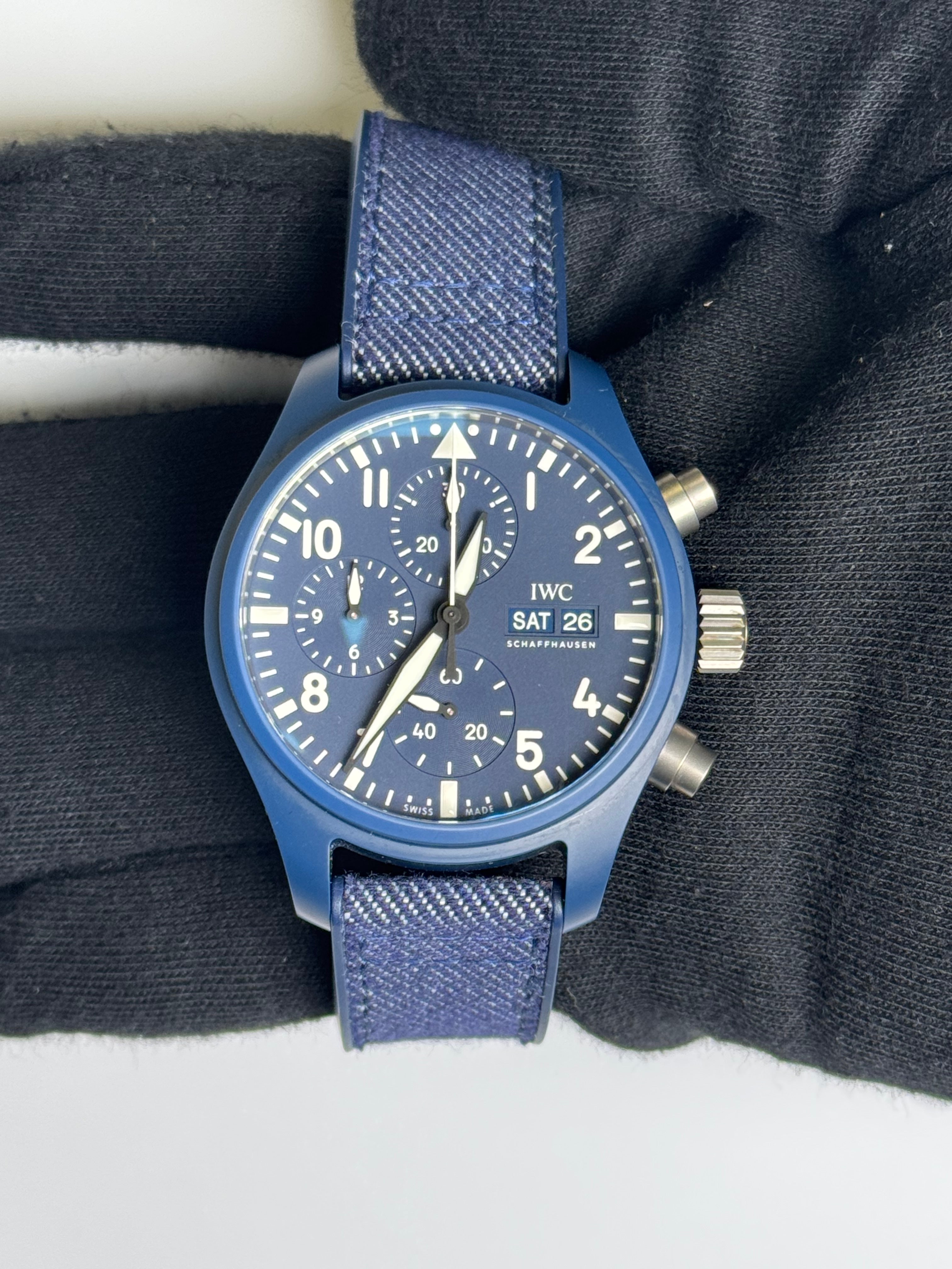 IWC Pilot's 42mm Blue Dial Watch Ref# IW389404 - Happy Jewelers Fine Jewelry Lifetime Warranty