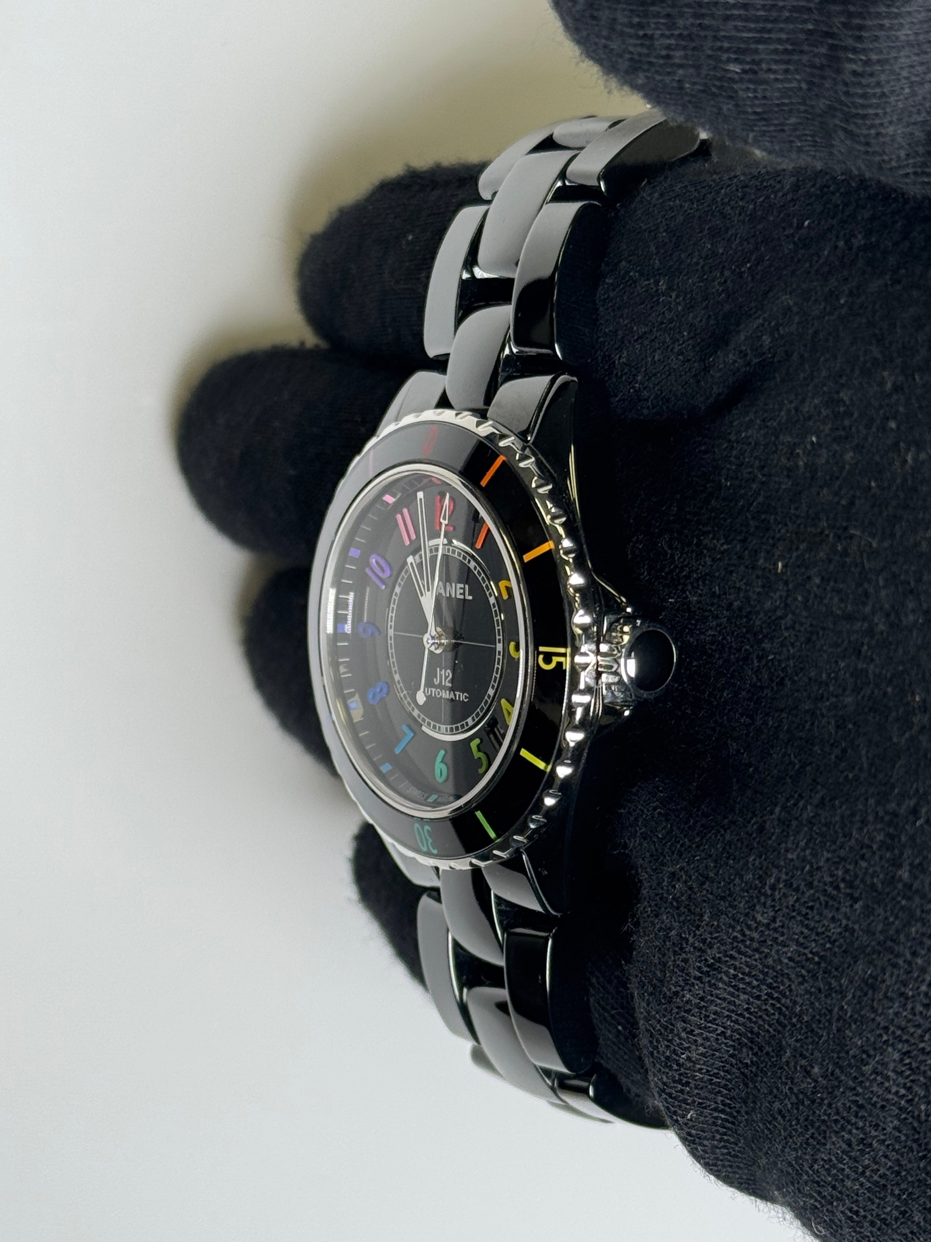 Chanel J12 38mm Black Dial Watch Ref# H7122 - Happy Jewelers Fine Jewelry Lifetime Warranty