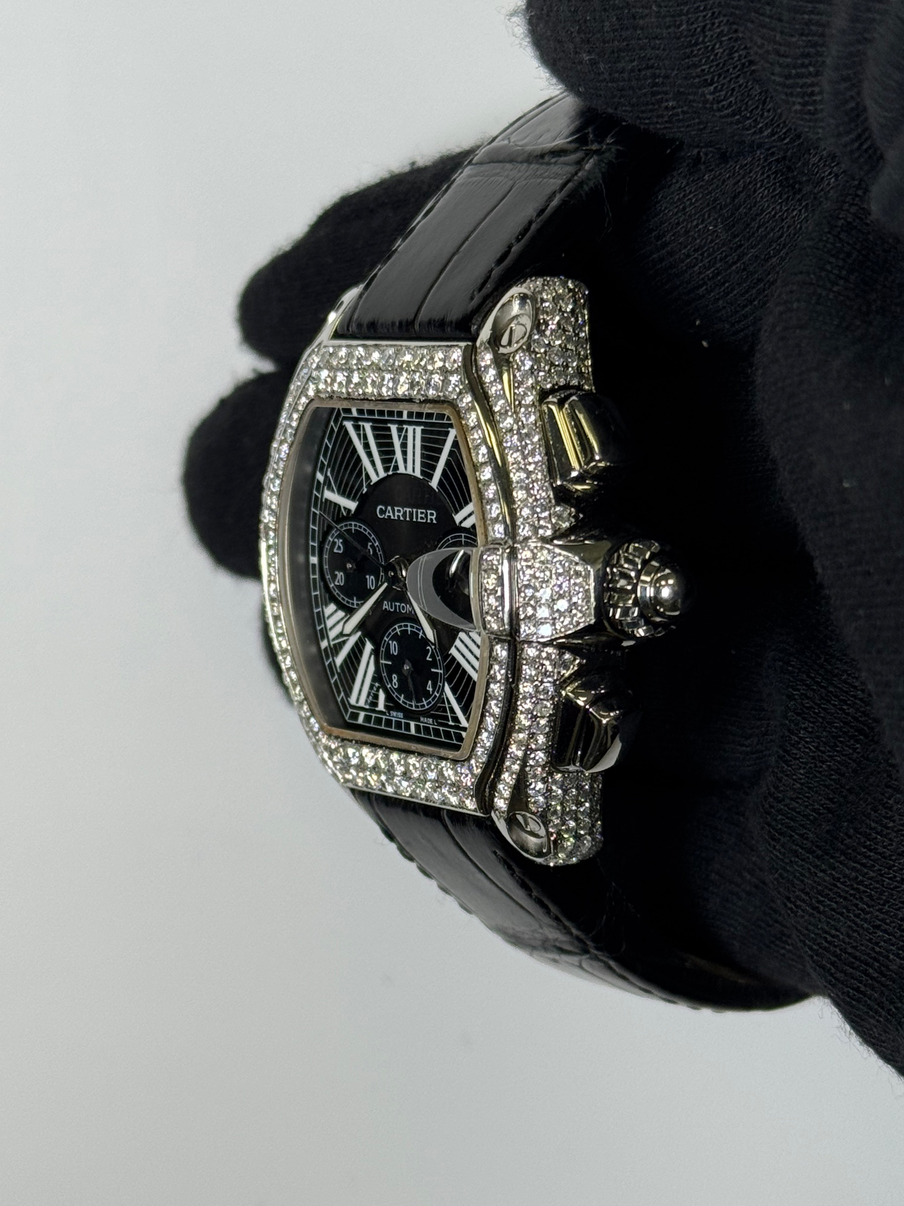 Cartier Roadster 43mm Black Dial Watch Ref# W62020X6 - Happy Jewelers Fine Jewelry Lifetime Warranty