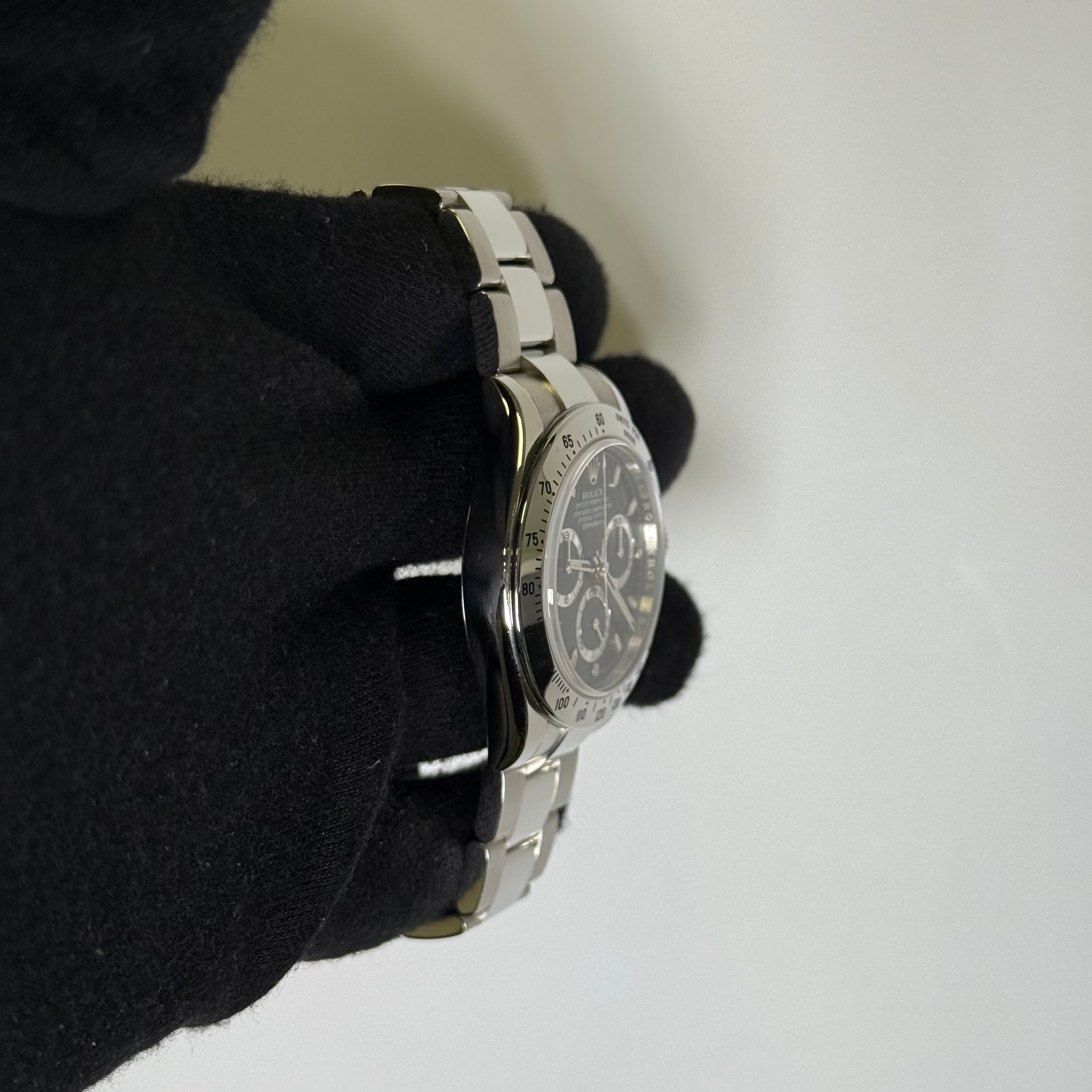 Rolex Daytona 40mm Black Dial Watch Ref# 116520 - Happy Jewelers Fine Jewelry Lifetime Warranty