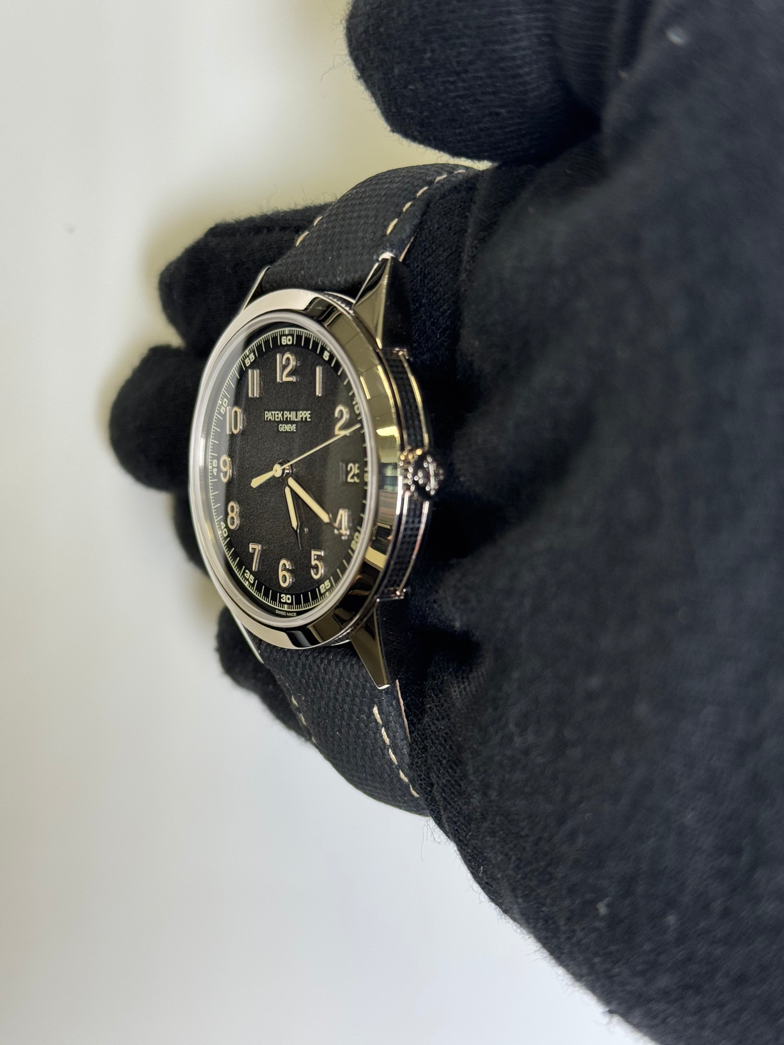 Patek Philippe Calatrava Charcoal Dial Watch Ref# 5226G-001 - Happy Jewelers Fine Jewelry Lifetime Warranty