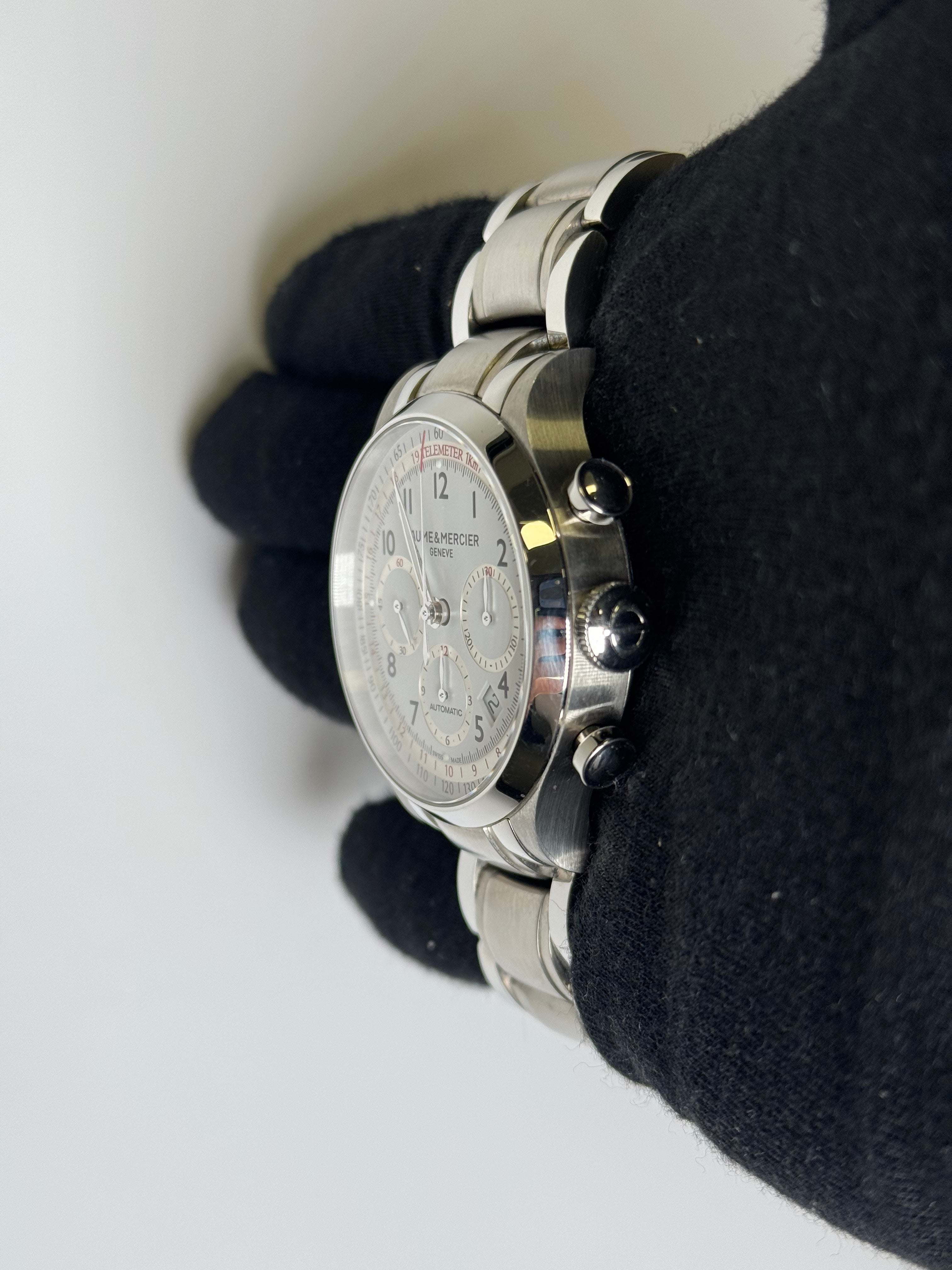 Baume & Mercier Capeland 42mm White Dial Watch Ref# M0A10064 - Happy Jewelers Fine Jewelry Lifetime Warranty