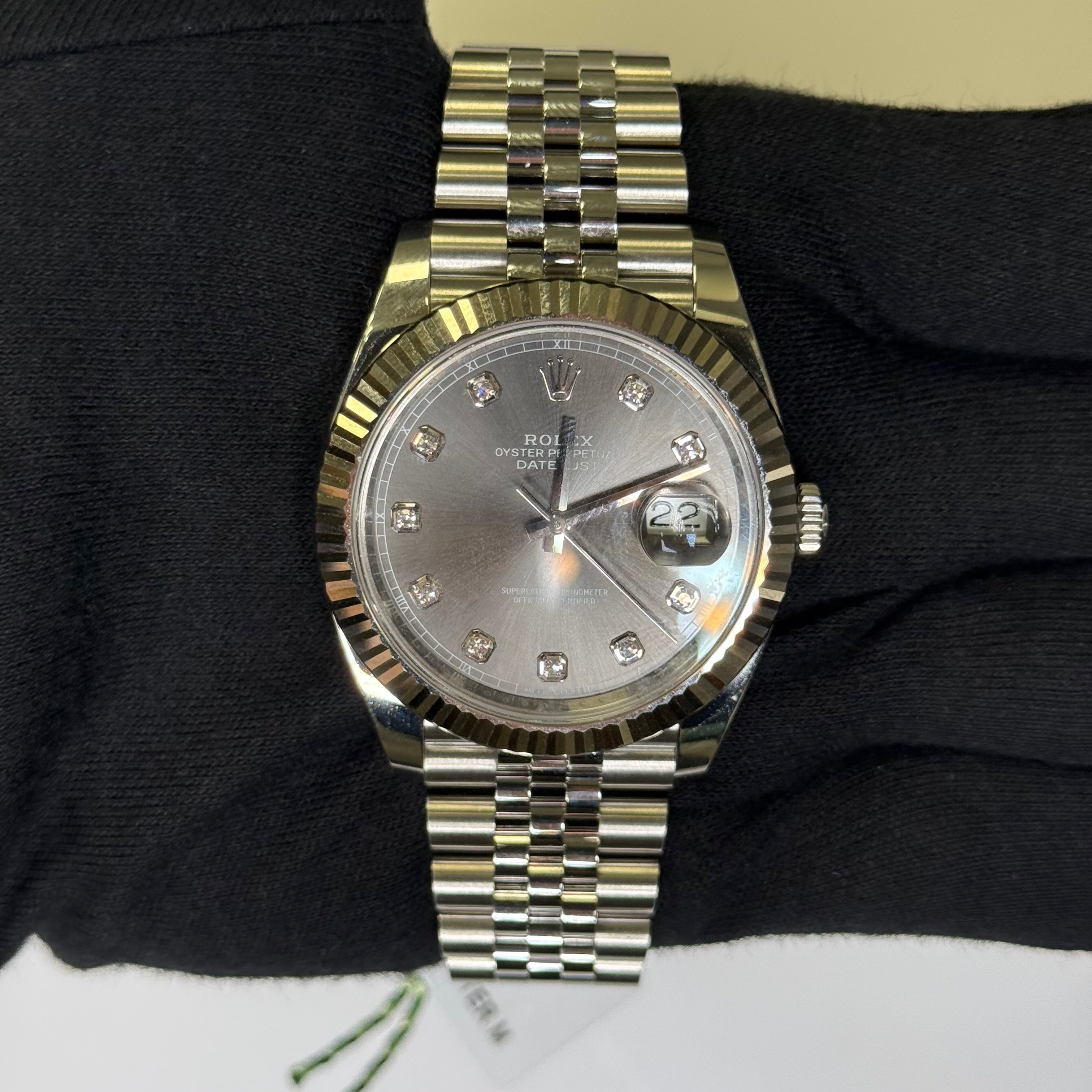 Rolex Datejust 41mm Rhodium Dial Watch Ref# 126334 - Happy Jewelers Fine Jewelry Lifetime Warranty