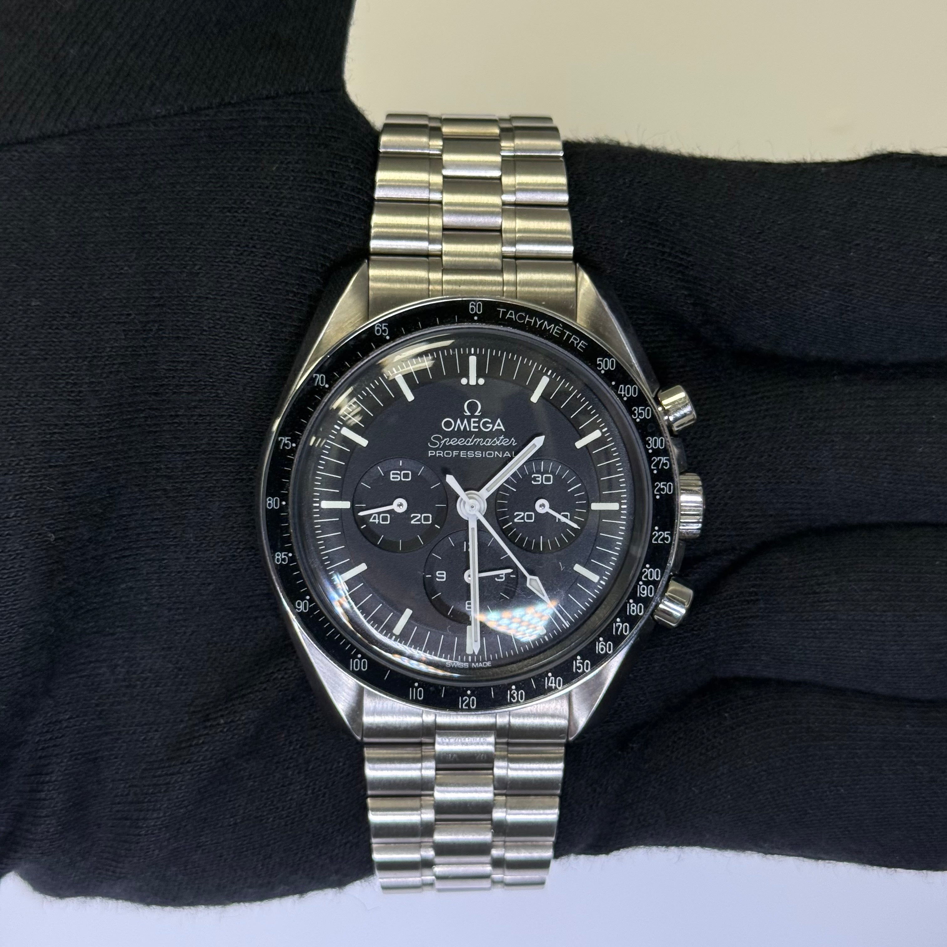 Omega Speedmaster 42mm Black Dial Ref# 310.30.42.50.01.001 - Happy Jewelers Fine Jewelry Lifetime Warranty