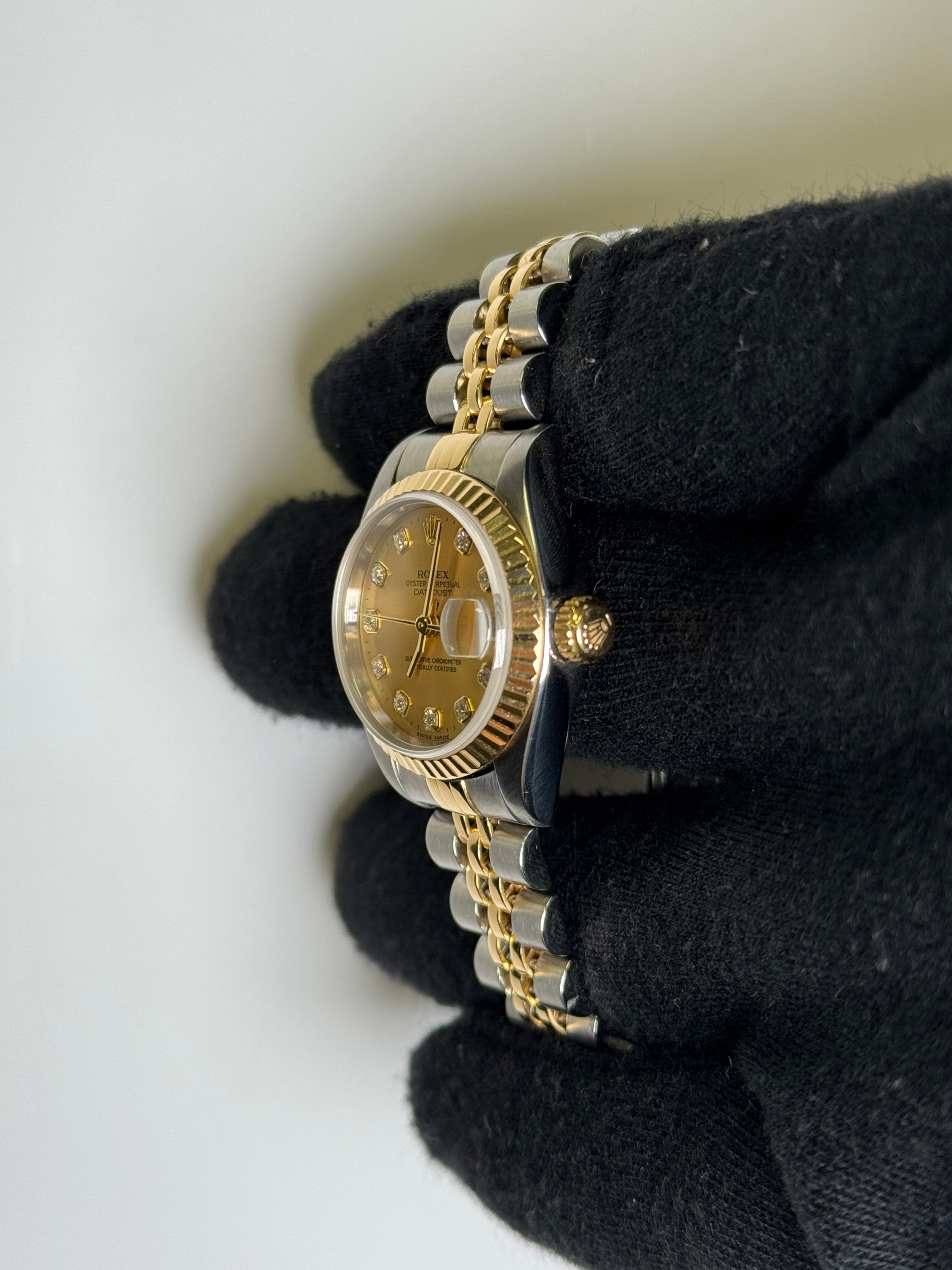 Rolex Datejust 26mm Champagne Dial Watch Ref# 79173 - Happy Jewelers Fine Jewelry Lifetime Warranty
