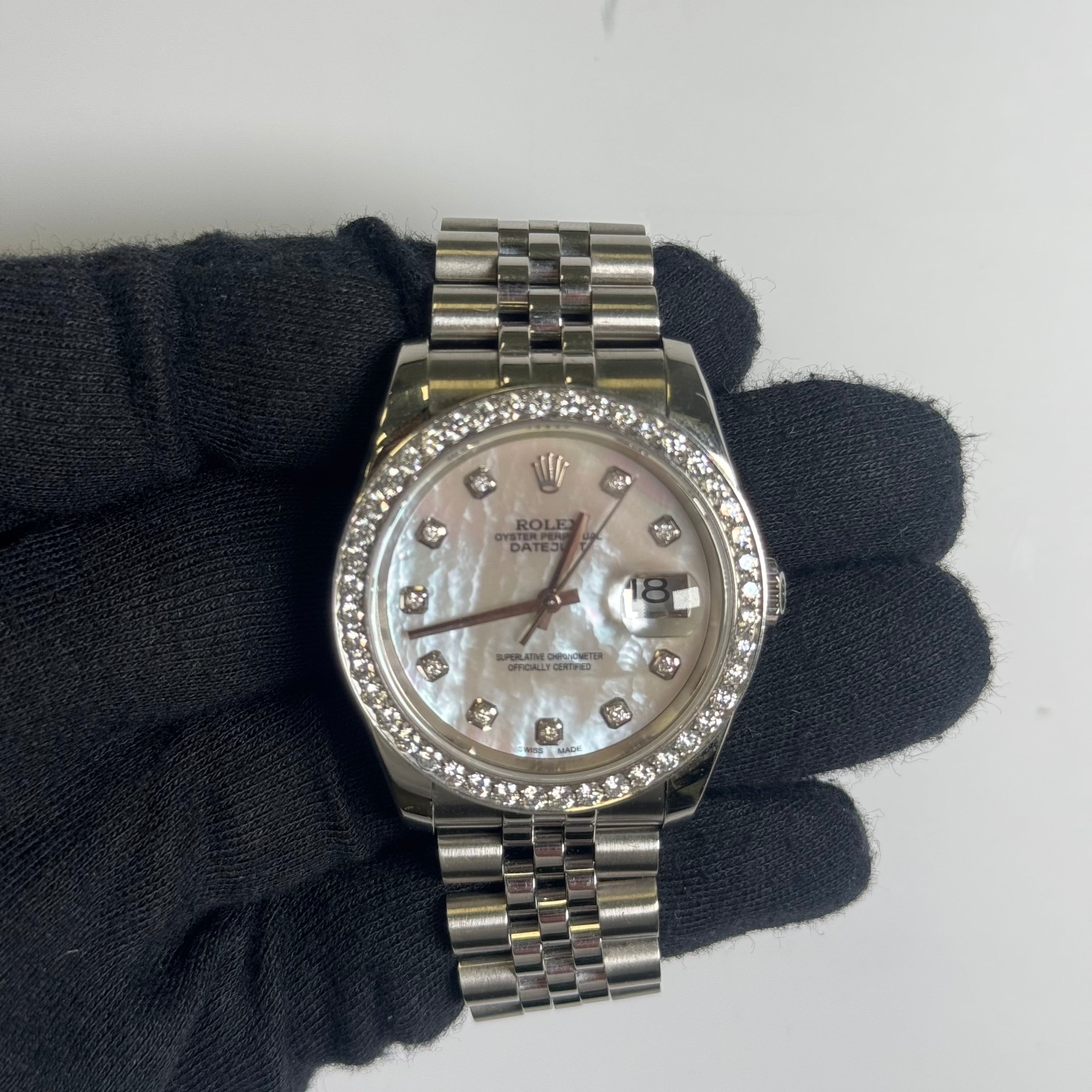 Rolex Datejust 36mm MOP Dial Watch Ref# 116233 - Happy Jewelers Fine Jewelry Lifetime Warranty