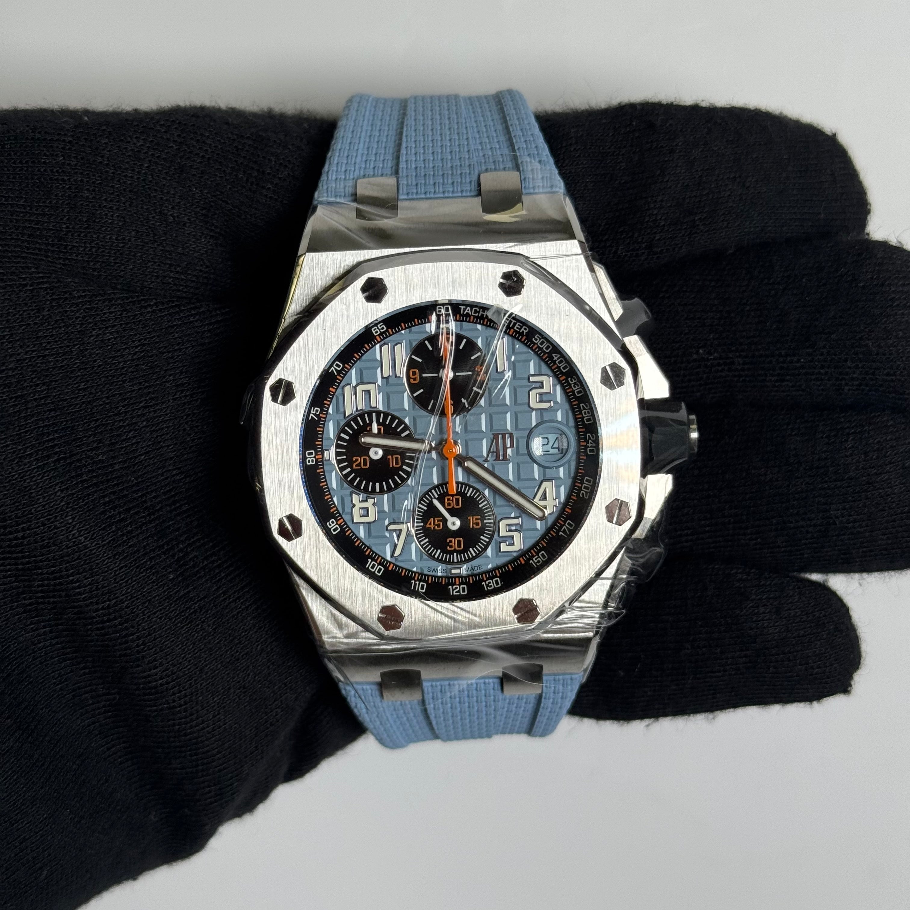 Audemars Piguet Royal Oak 42mm Blue Dial Watch Ref# 26238ST.OO.A340CA.01 - Happy Jewelers Fine Jewelry Lifetime Warranty