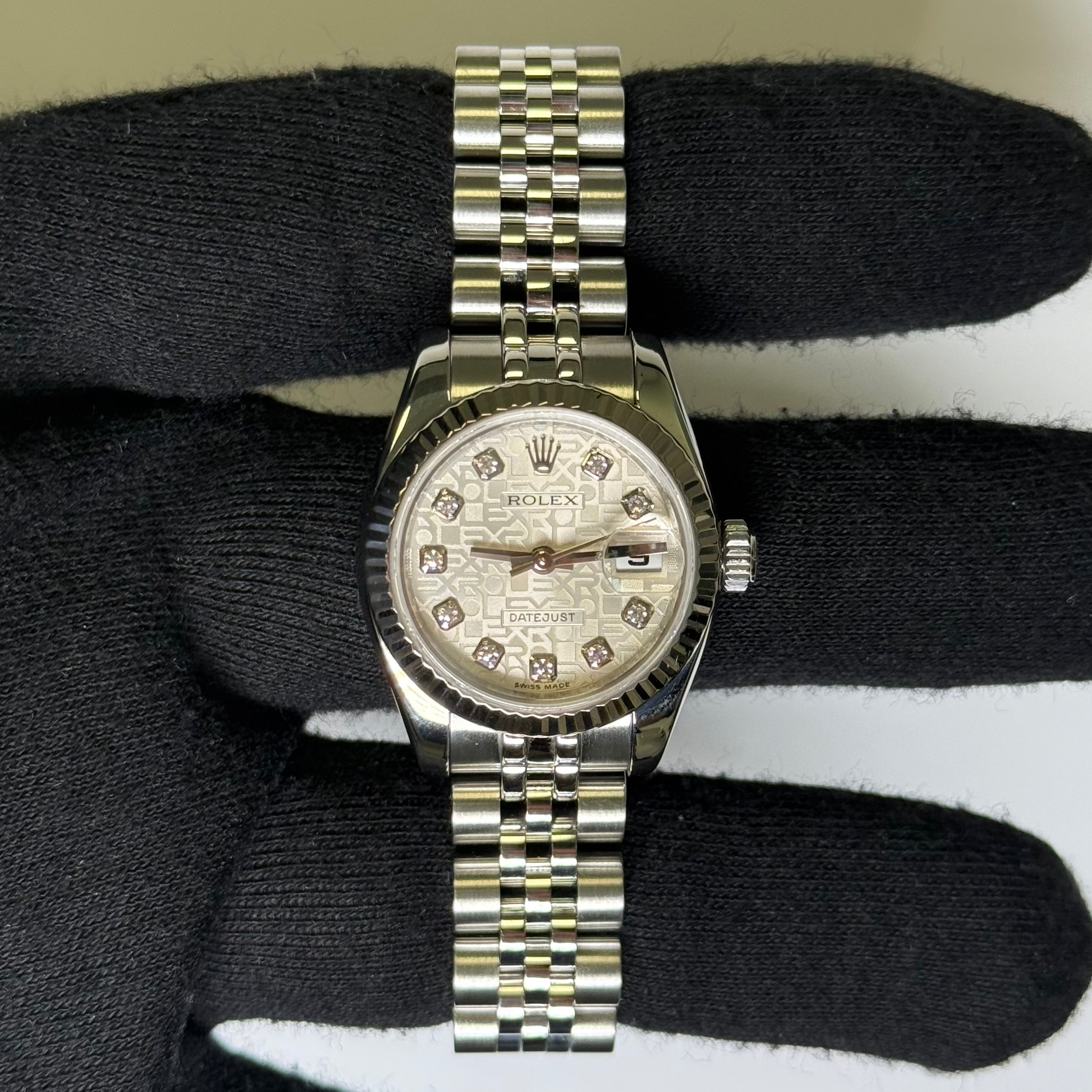 Rolex Datejust 26mm Silver Dial Watch Ref# 179174 - Happy Jewelers Fine Jewelry Lifetime Warranty