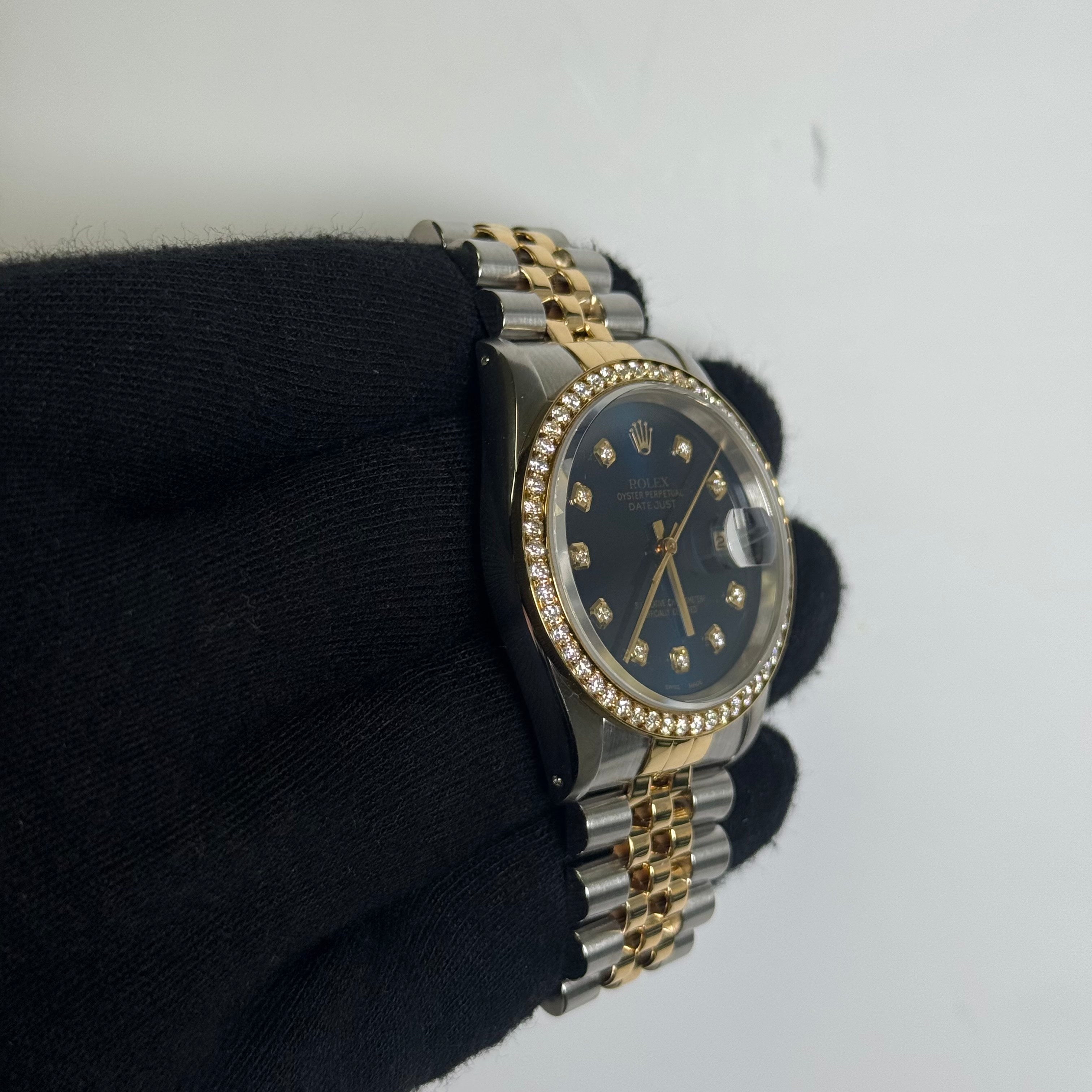 Rolex Datejust 36mm Blue Dial Watch Ref# 16233 - Happy Jewelers Fine Jewelry Lifetime Warranty