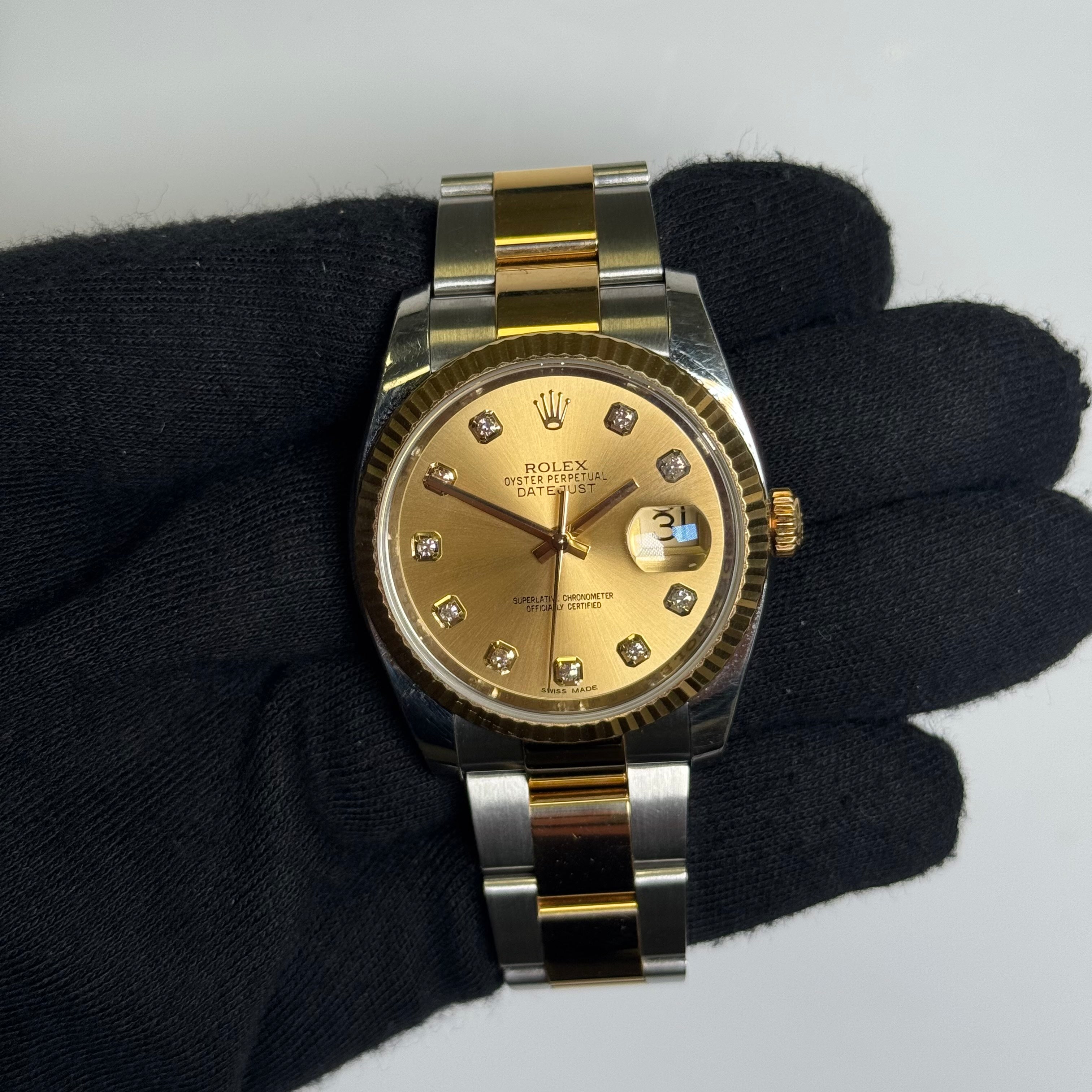 Rolex Datejust 36mm Champagne Dial Watch Ref# 116233 - Happy Jewelers Fine Jewelry Lifetime Warranty