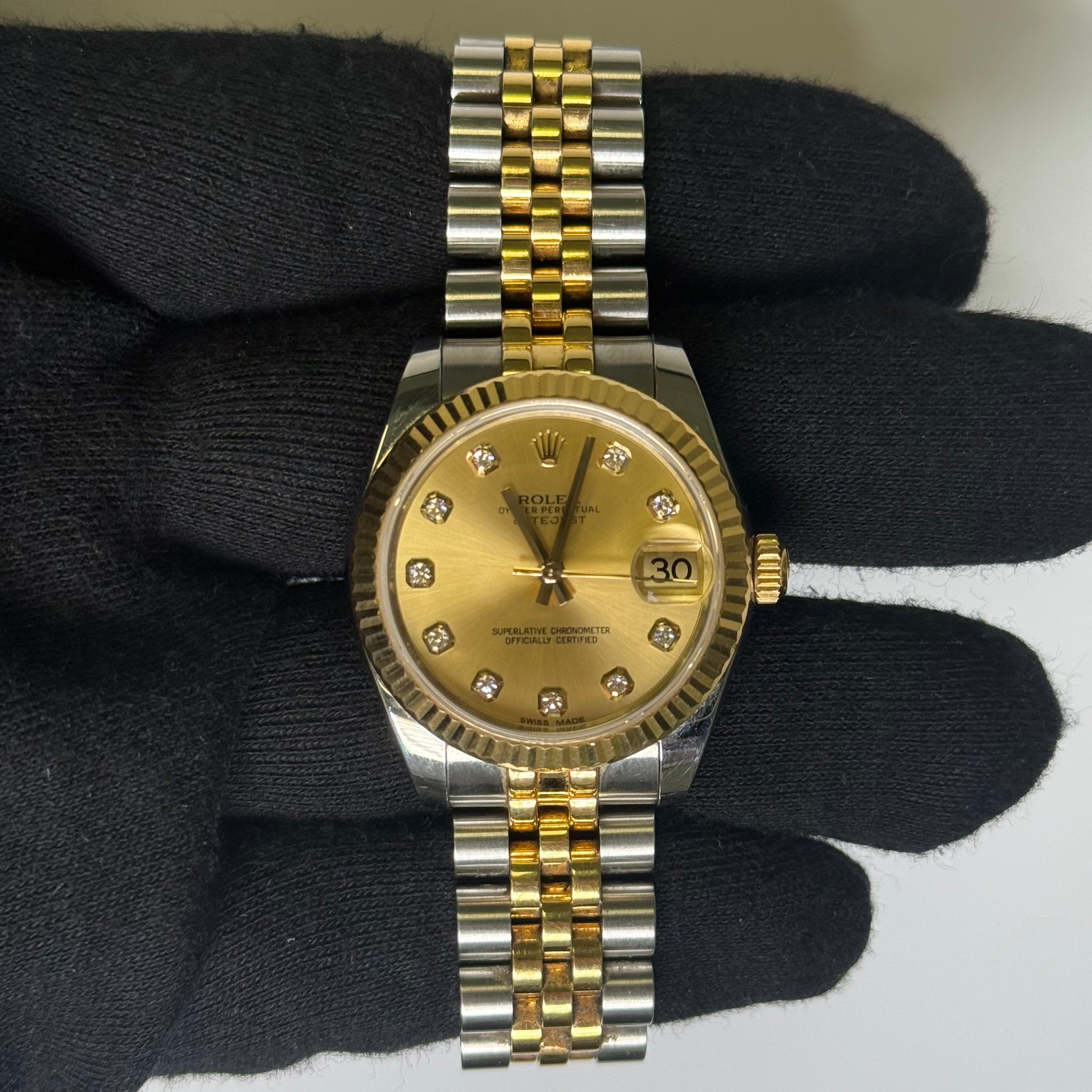 Rolex Datejust 31mm Champagne Dial Watch Ref# 178273 - Happy Jewelers Fine Jewelry Lifetime Warranty