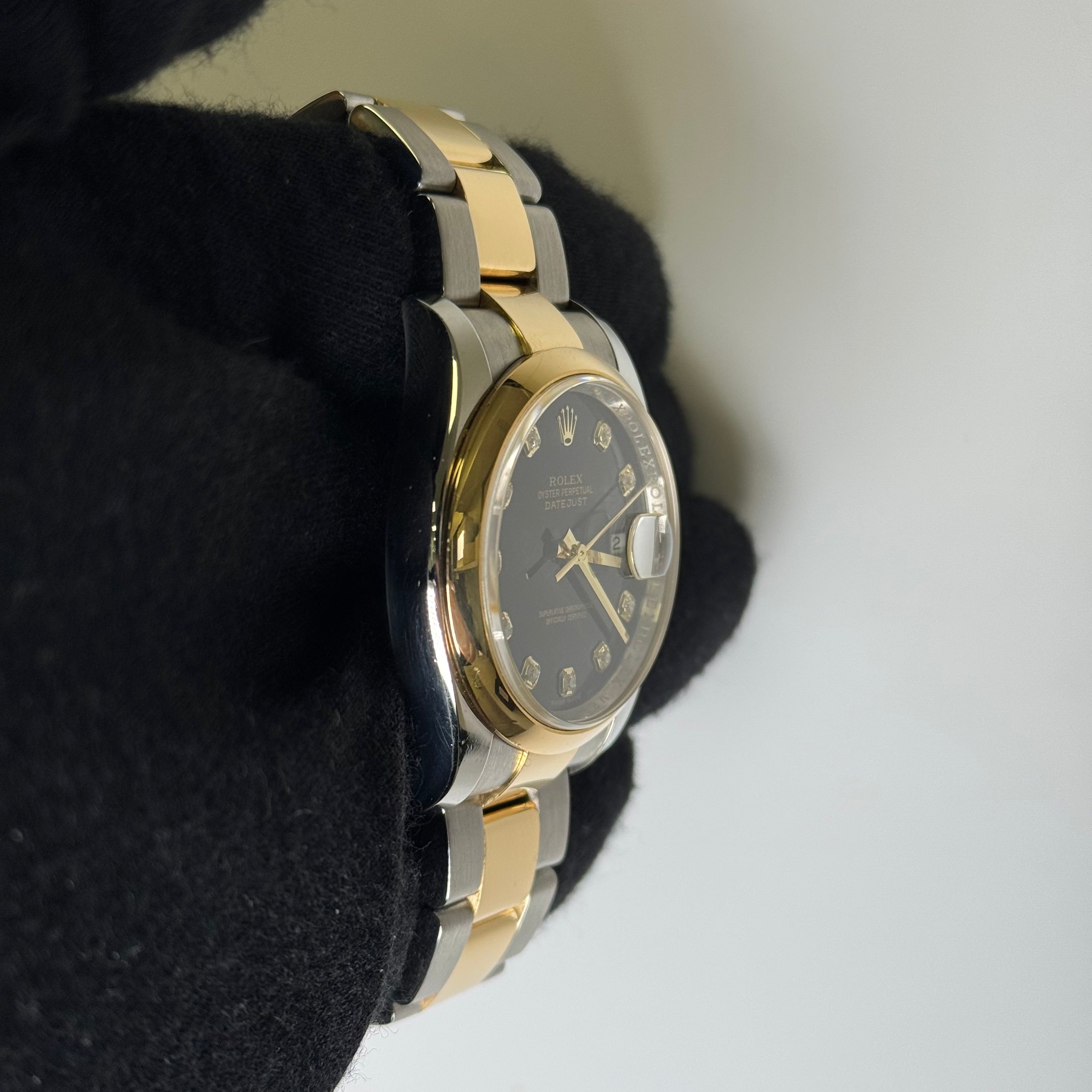 Rolex Datejust 36mm Black Dial Watch Ref# 116203 - Happy Jewelers Fine Jewelry Lifetime Warranty
