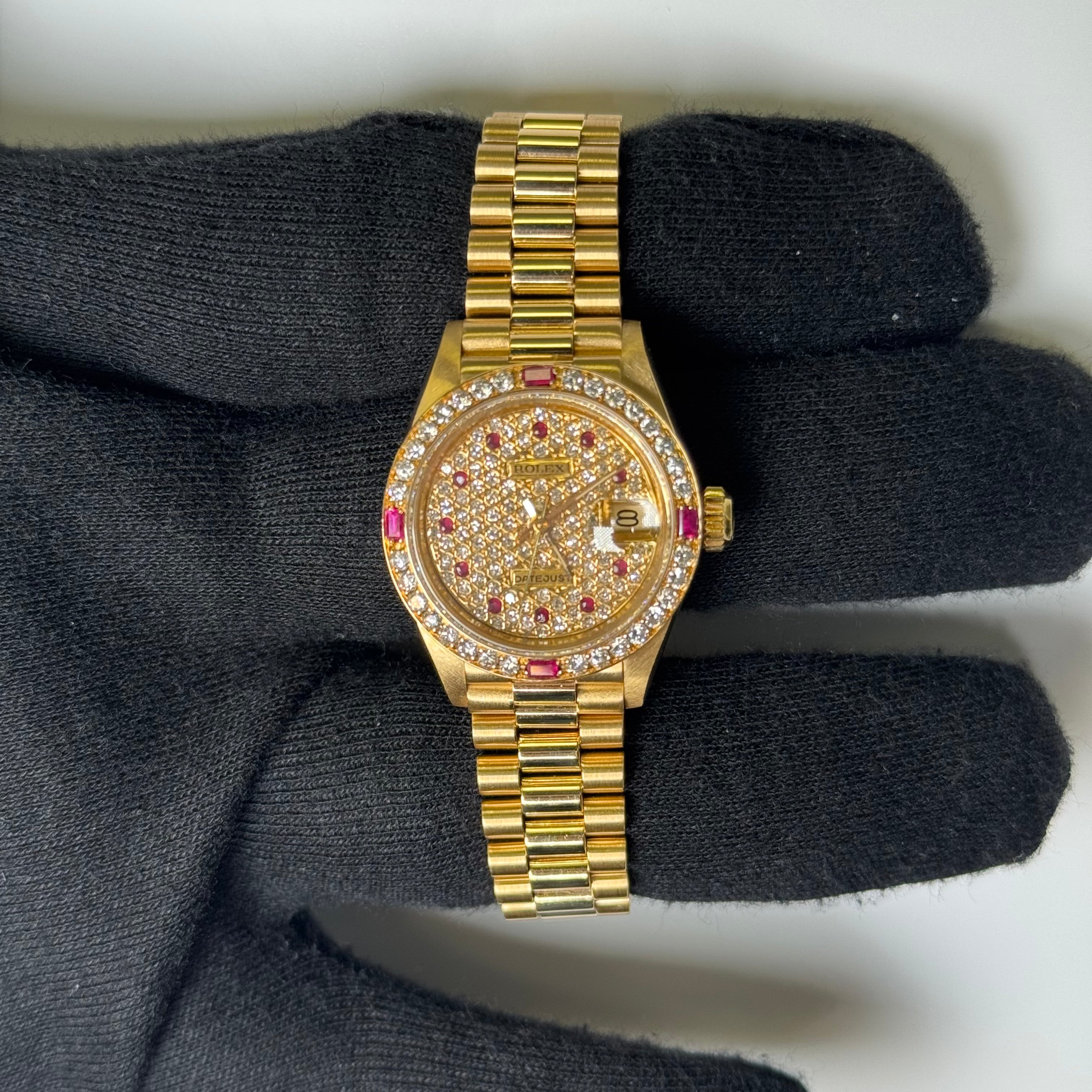 Rolex Datejust 26mm Diamond Dial Watch Ref# 69178 - Happy Jewelers Fine Jewelry Lifetime Warranty