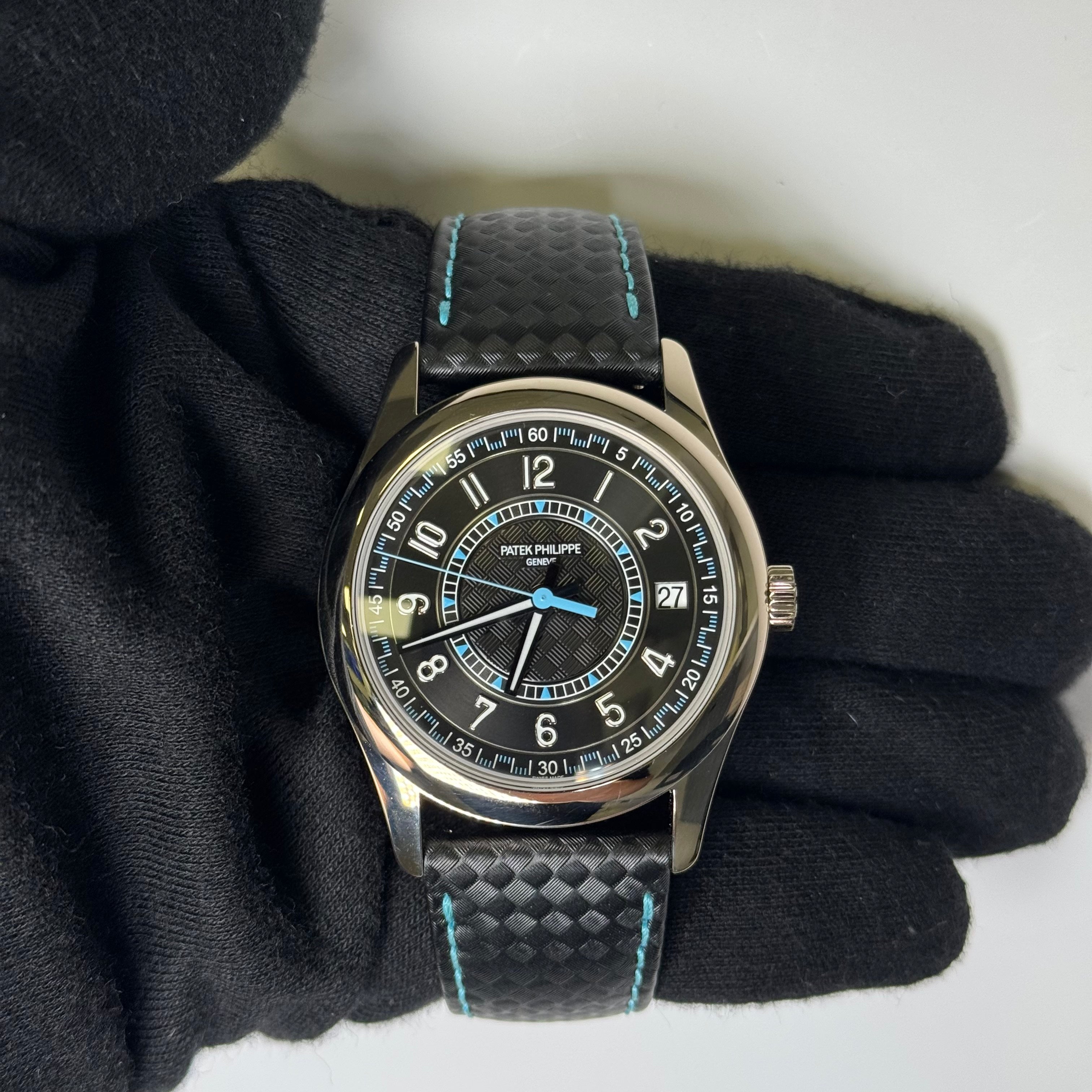 Patek Philippe Calatrava 40mm Black Dial Watch Ref# 6007G-011 - Happy Jewelers Fine Jewelry Lifetime Warranty