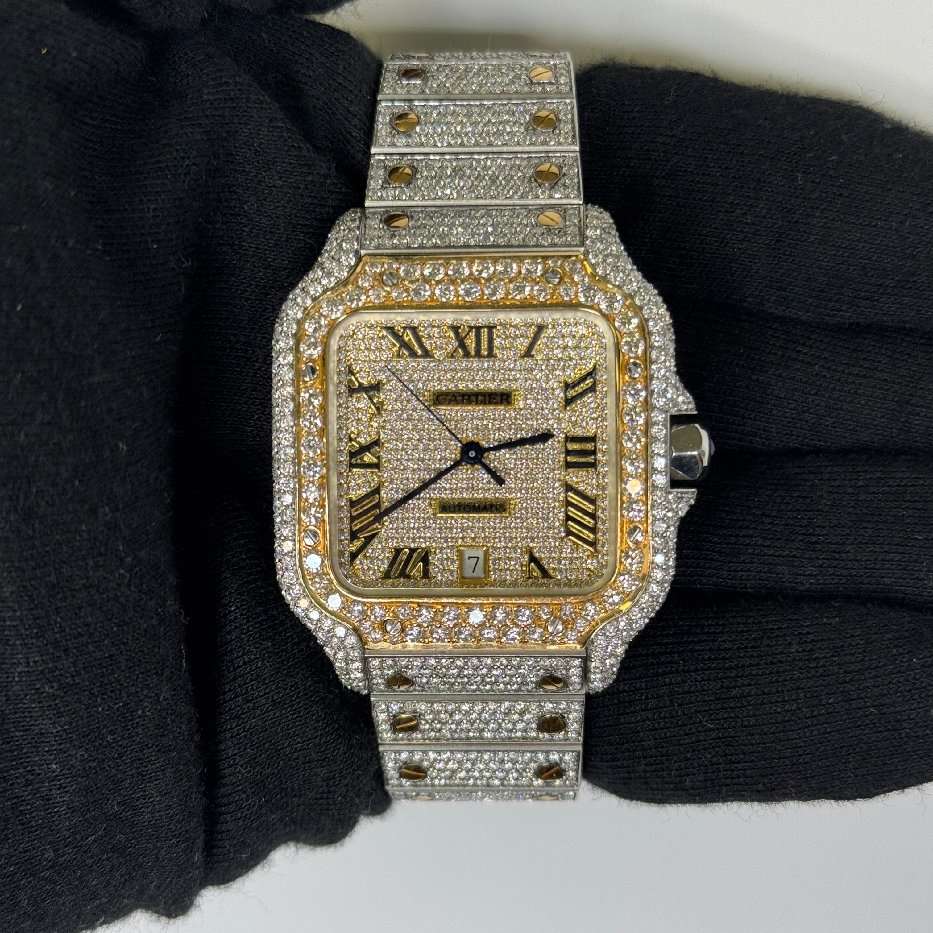 Cartier Santos 40mm Diamond Dial Watch Ref# W2SA0009 - Happy Jewelers Fine Jewelry Lifetime Warranty
