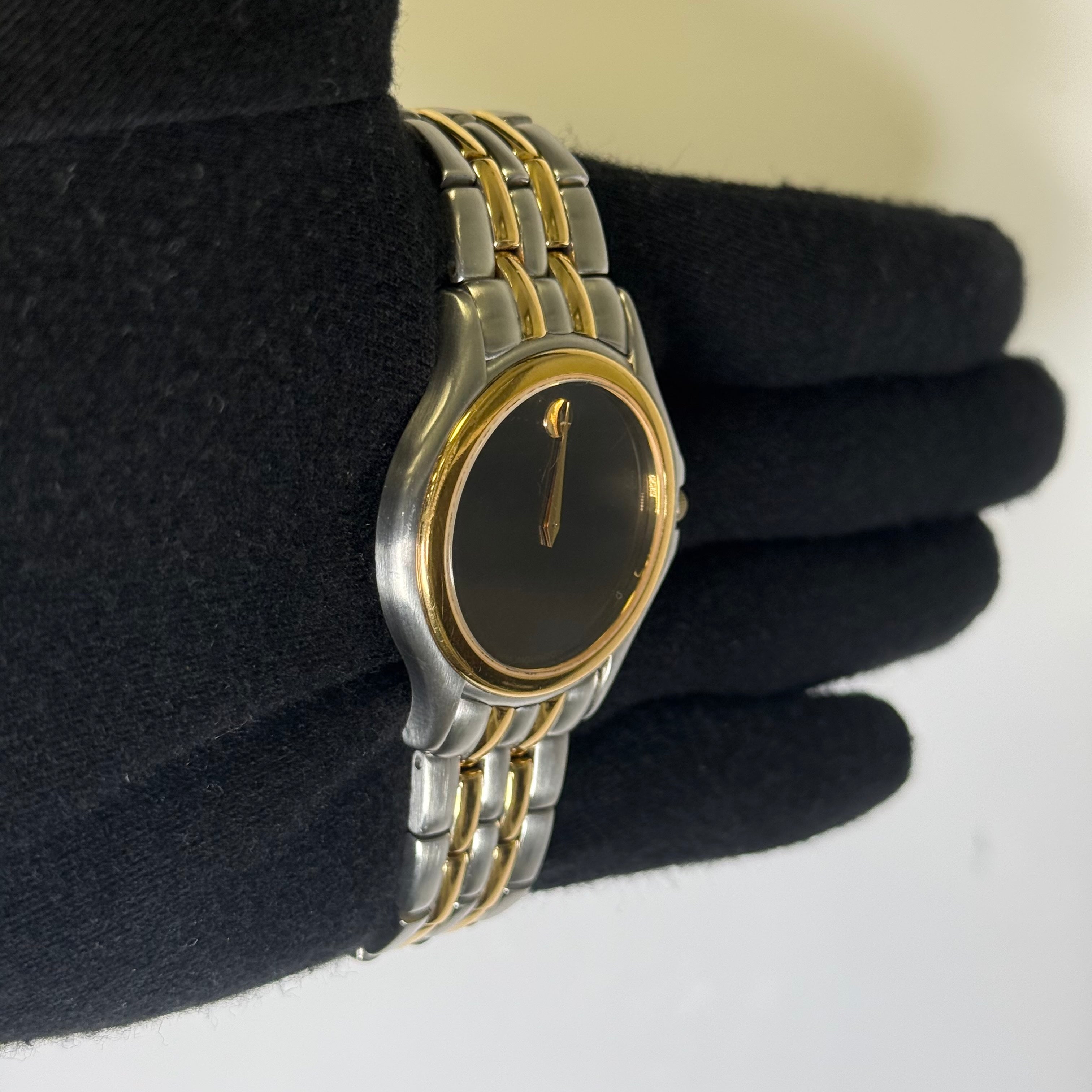 Movado Museum 35mm Black Dial Watch Ref# 81 DI 863 - Happy Jewelers Fine Jewelry Lifetime Warranty