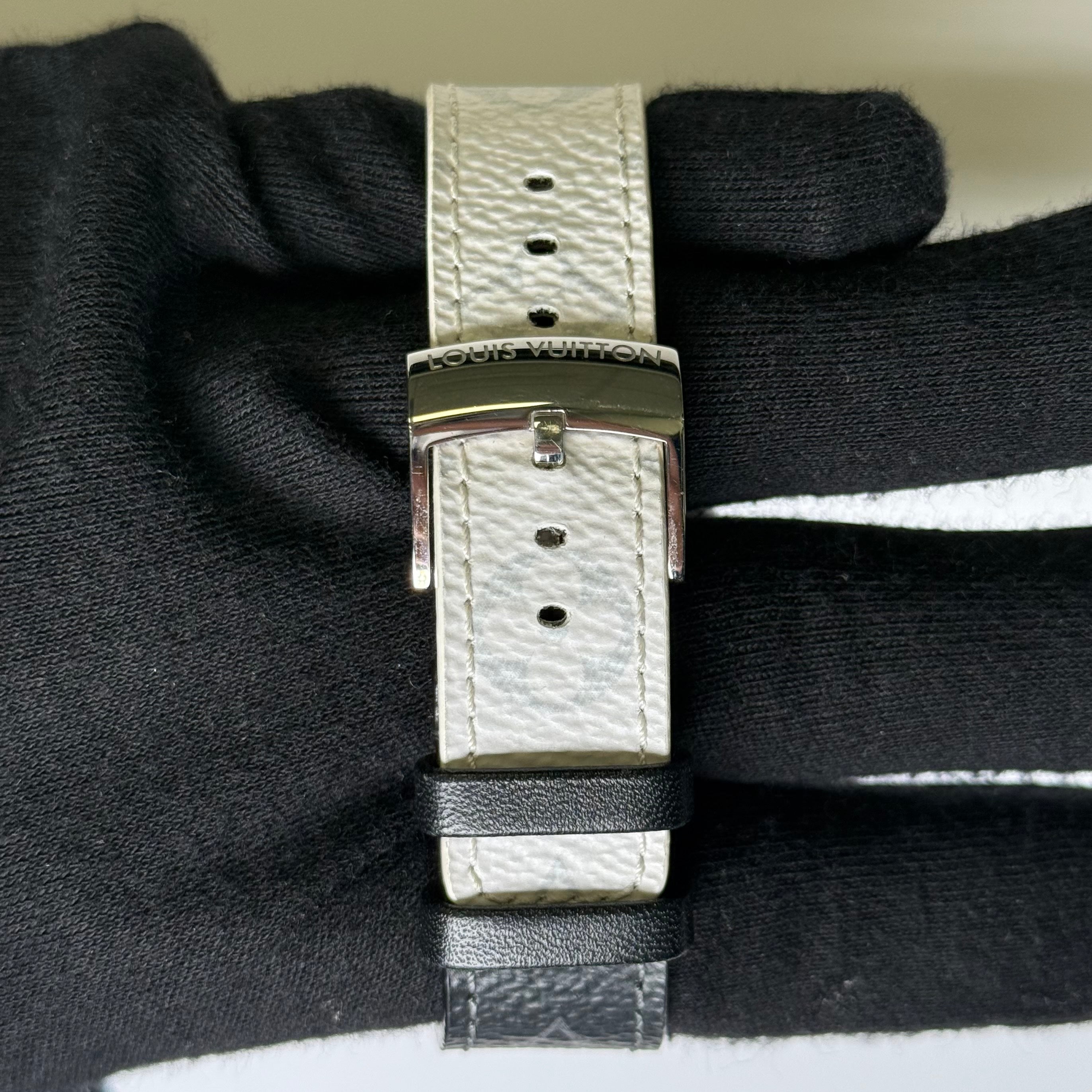 Louis Vuitton Tambour 39mm Black Rainbow X Dial Watch Ref# QA113 - Happy Jewelers Fine Jewelry Lifetime Warranty