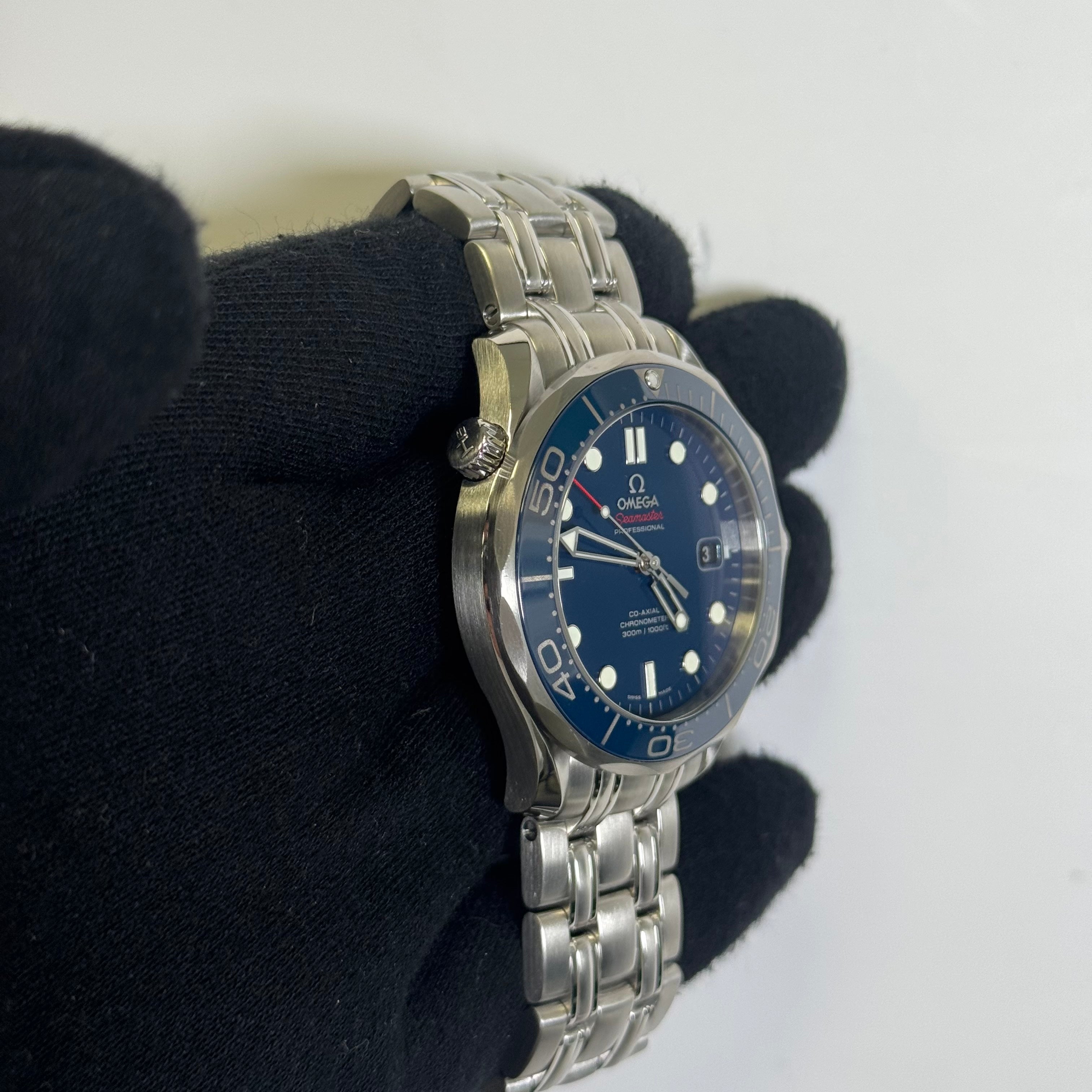 Omega Seamaster 41mm Blue Dial Ref# 212.30.41.20.03.001 - Happy Jewelers Fine Jewelry Lifetime Warranty