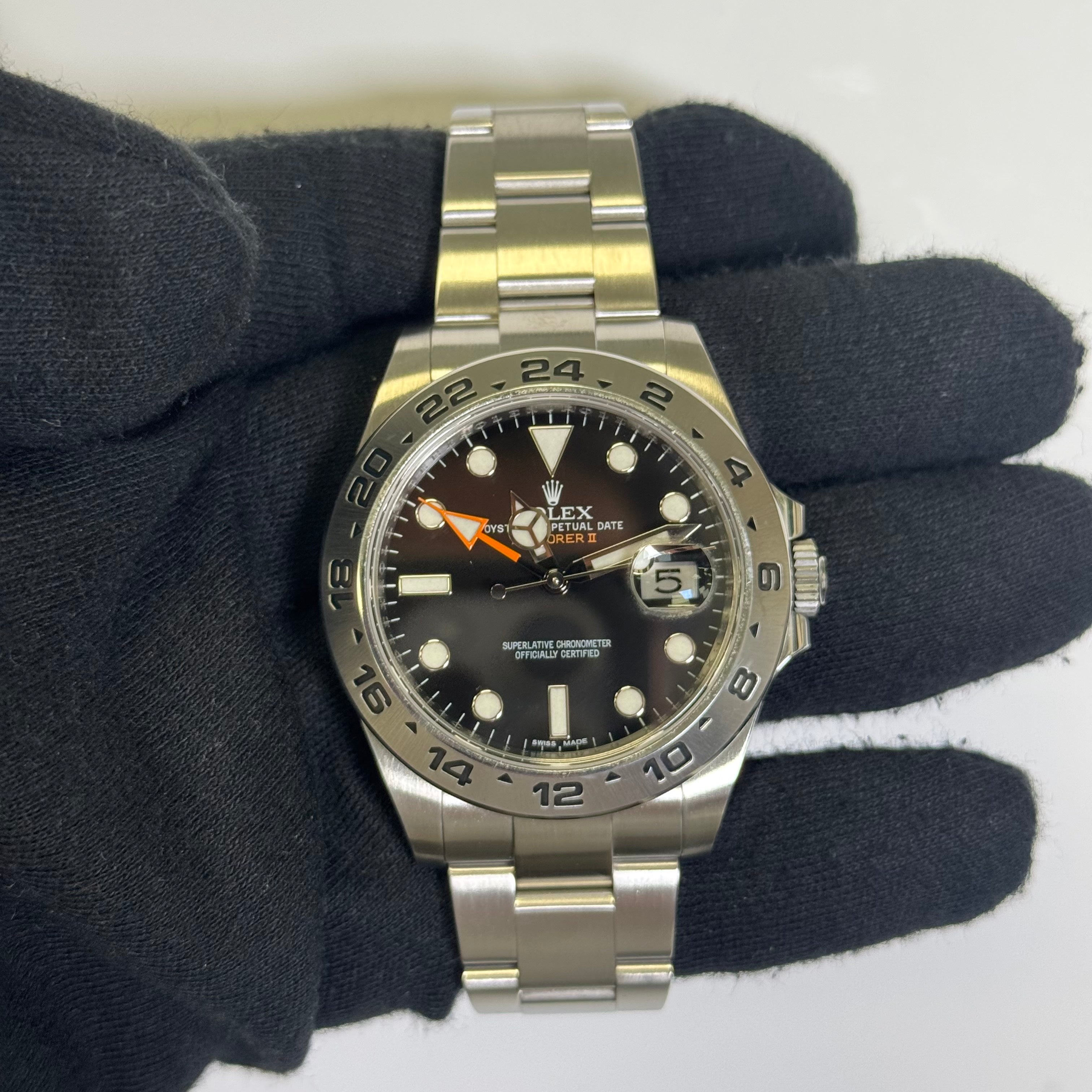 Rolex Explorer II 42mm Black Dial Watch Ref# 216570 - Happy Jewelers Fine Jewelry Lifetime Warranty