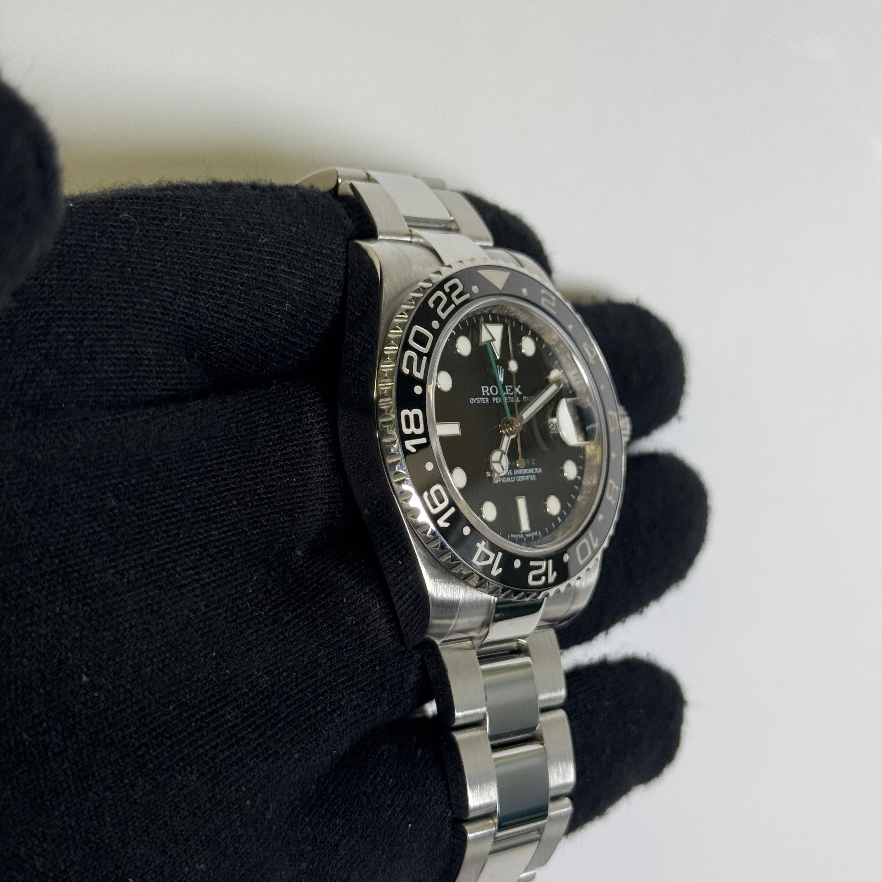 Rolex GMT-Master II 40mm Black Dial Watch Ref# 116710LN - Happy Jewelers Fine Jewelry Lifetime Warranty