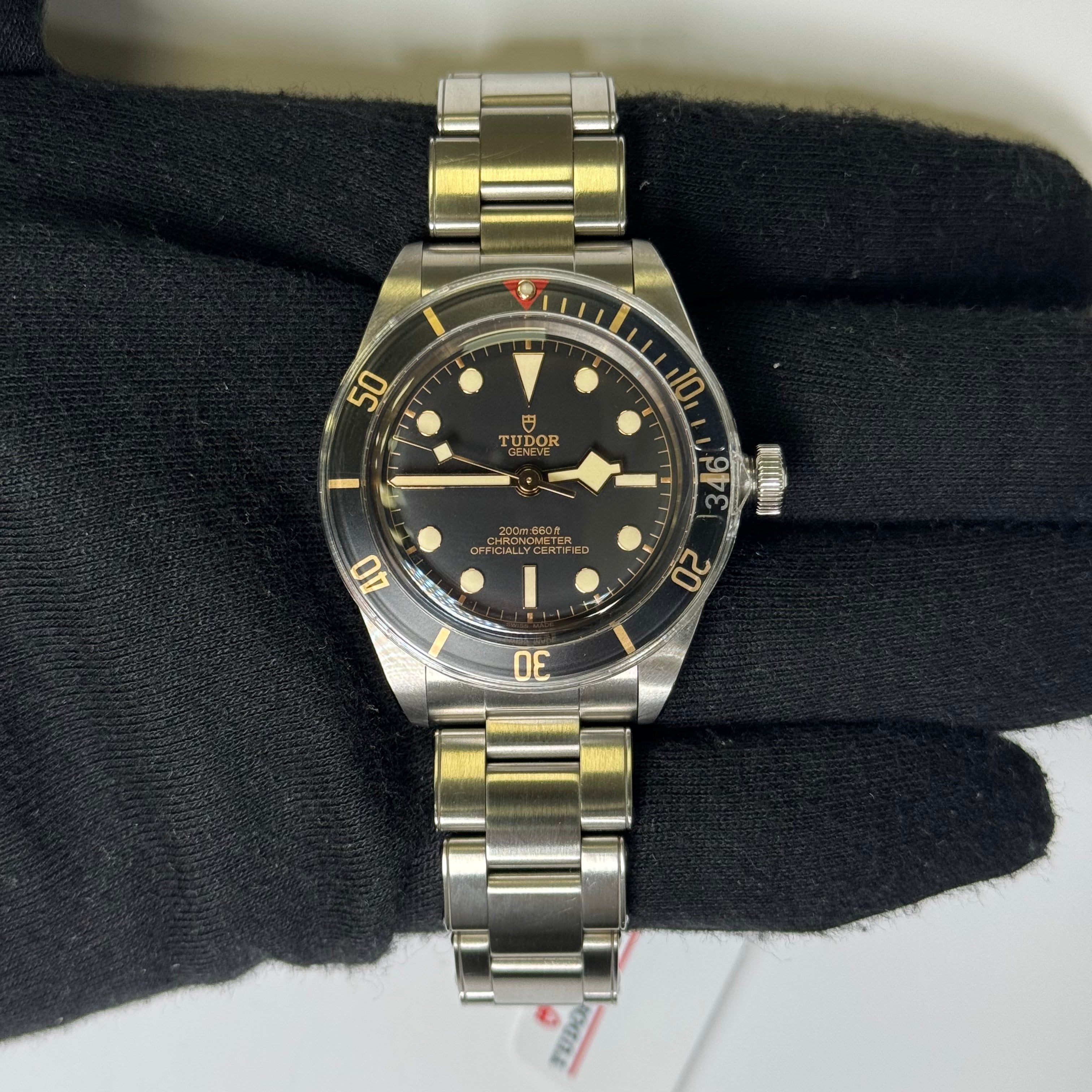 Tudor Black Bay 39mm Black Dial Watch Ref# 79030N - Happy Jewelers Fine Jewelry Lifetime Warranty
