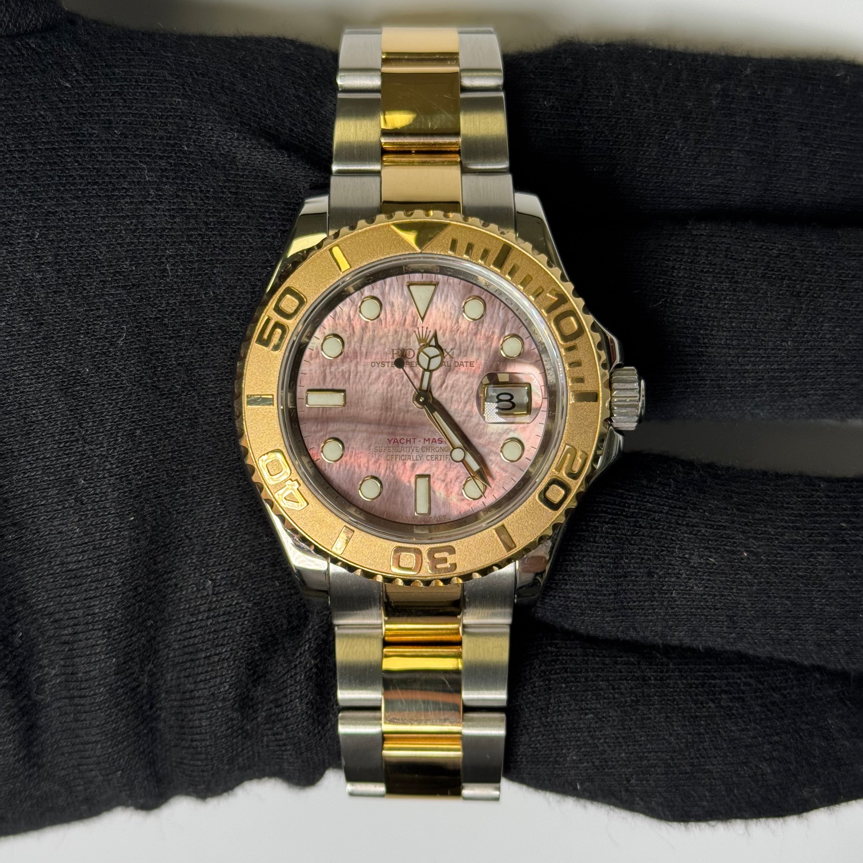 Rolex Yacht-Master 40mm Tahitian MOP Dial Watch Ref# 16623 - Happy Jewelers Fine Jewelry Lifetime Warranty