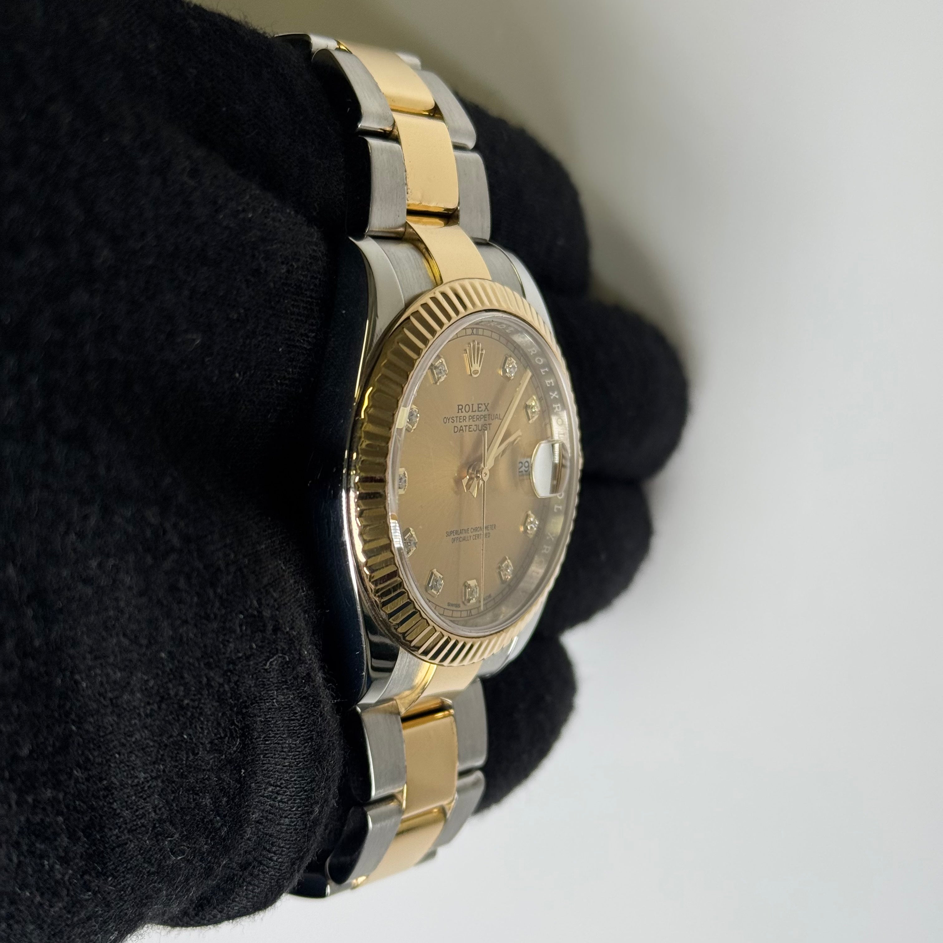 Rolex Datejust 41mm Champagne Dial Watch Ref# 126333 - Happy Jewelers Fine Jewelry Lifetime Warranty