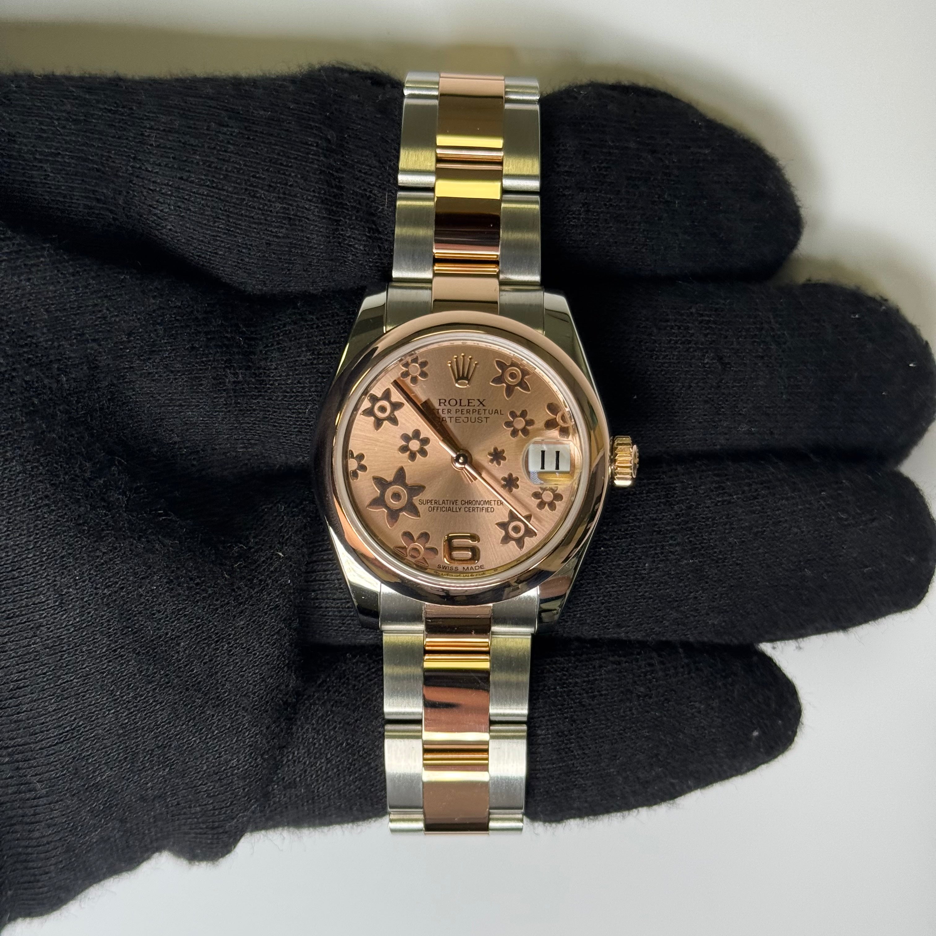 Rolex Datejust 31mm Pink Floral Watch Ref# 178241 - Happy Jewelers Fine Jewelry Lifetime Warranty