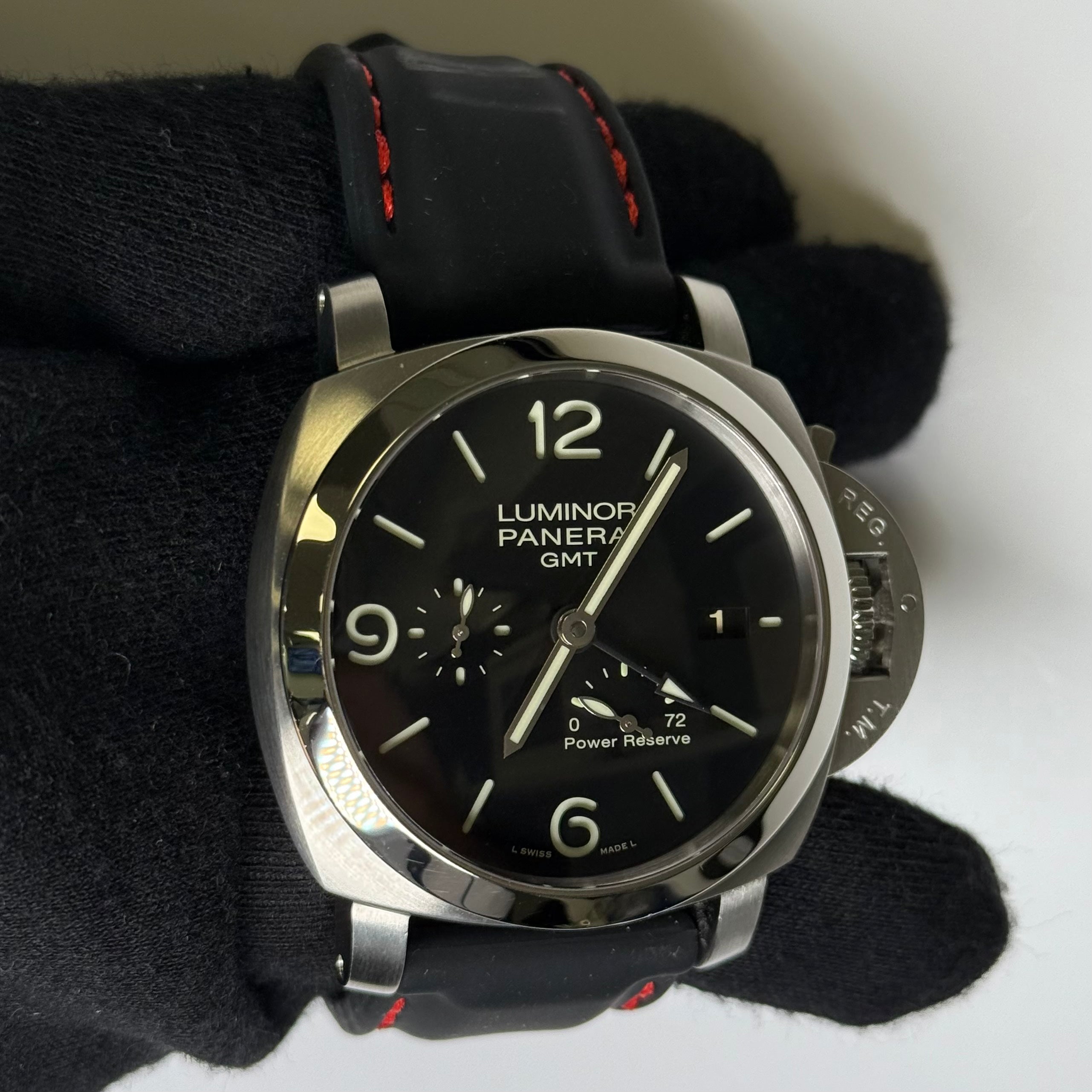 Panerai Luminor 44mm Black Dial Watch Ref# PAM00321 - Happy Jewelers Fine Jewelry Lifetime Warranty