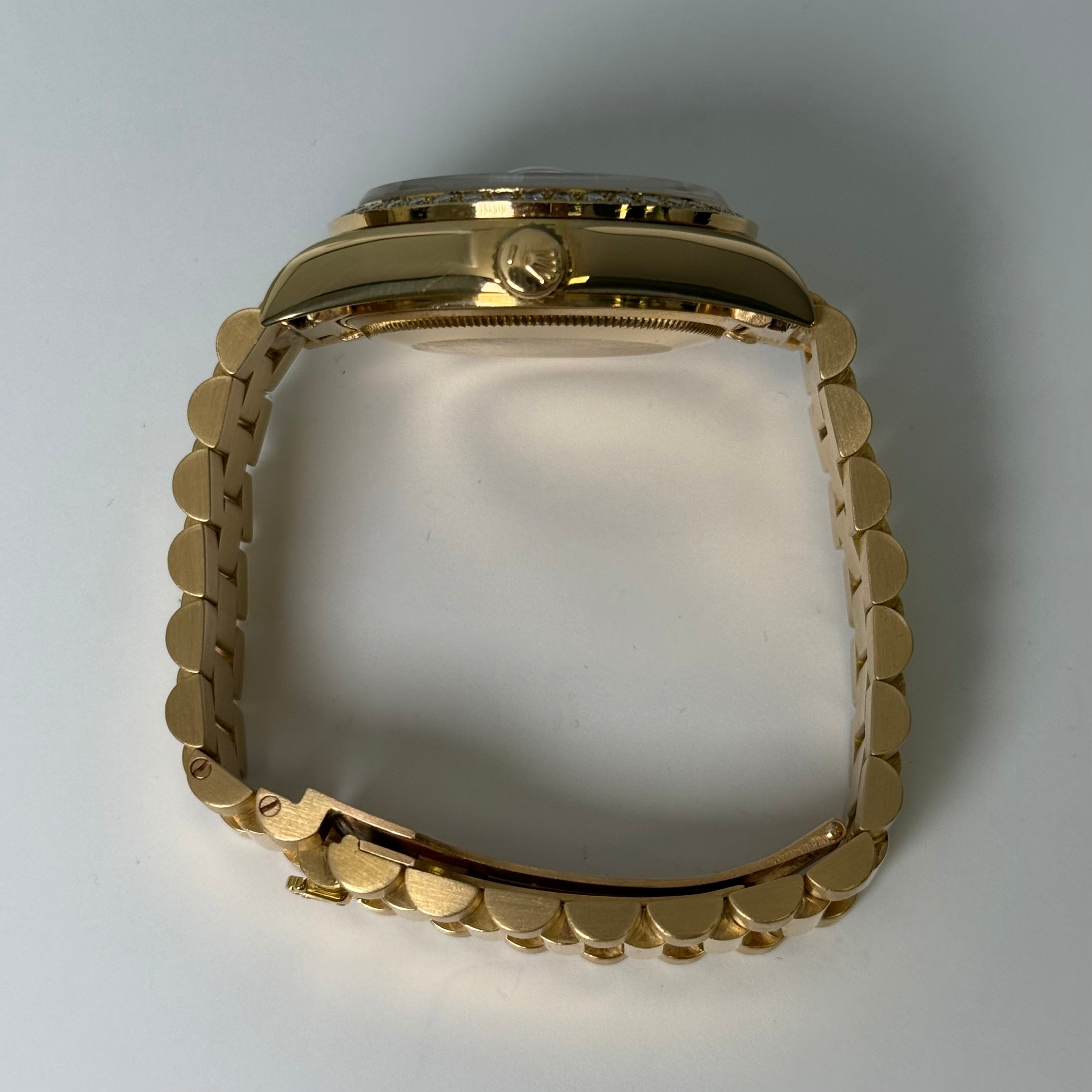 Rolex Day-Date 36mm Champagne Diamond Dial Watch Ref# 18048 - Happy Jewelers Fine Jewelry Lifetime Warranty