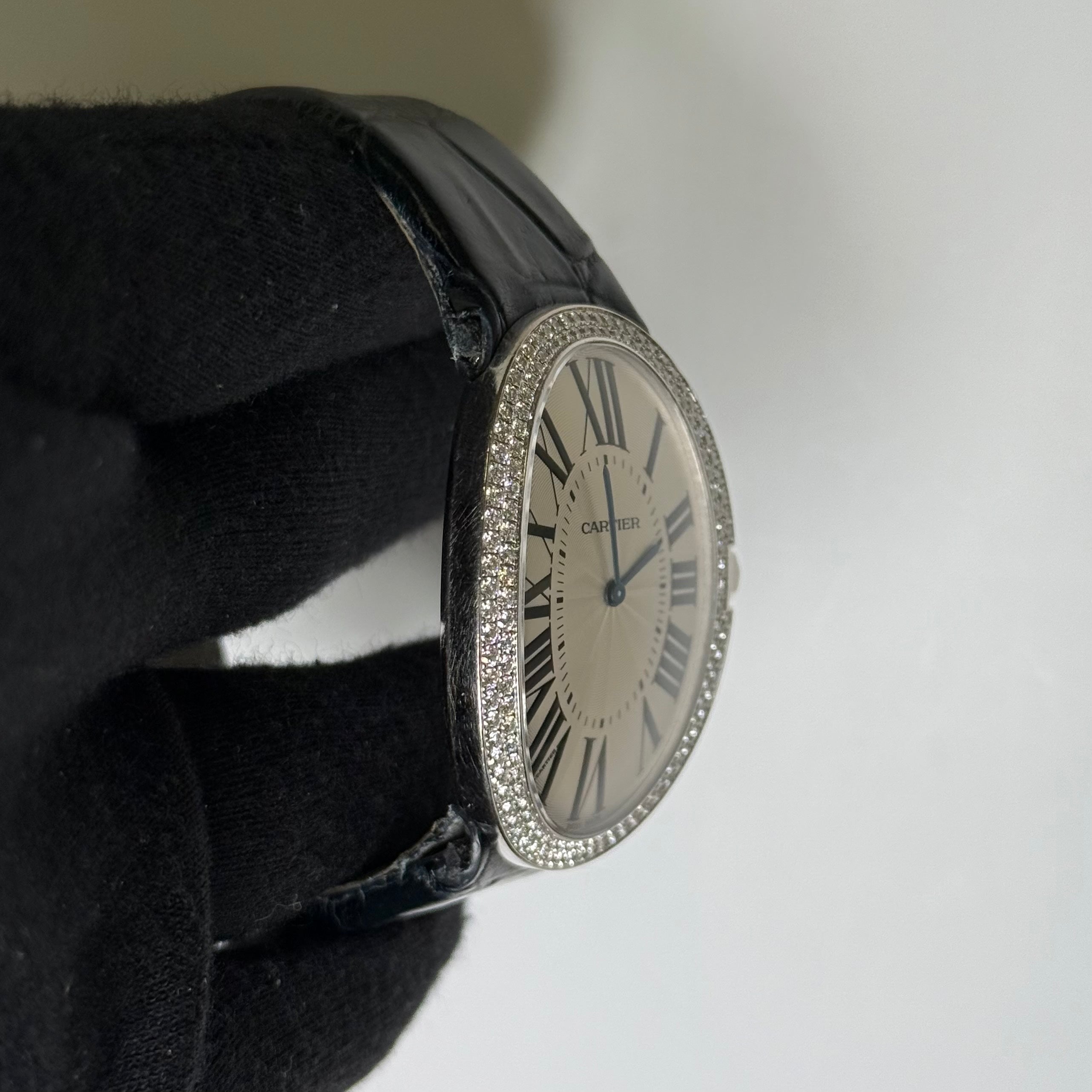 Cartier Baignoire 34mm White Dial Watch Ref# WB520009 - Happy Jewelers Fine Jewelry Lifetime Warranty