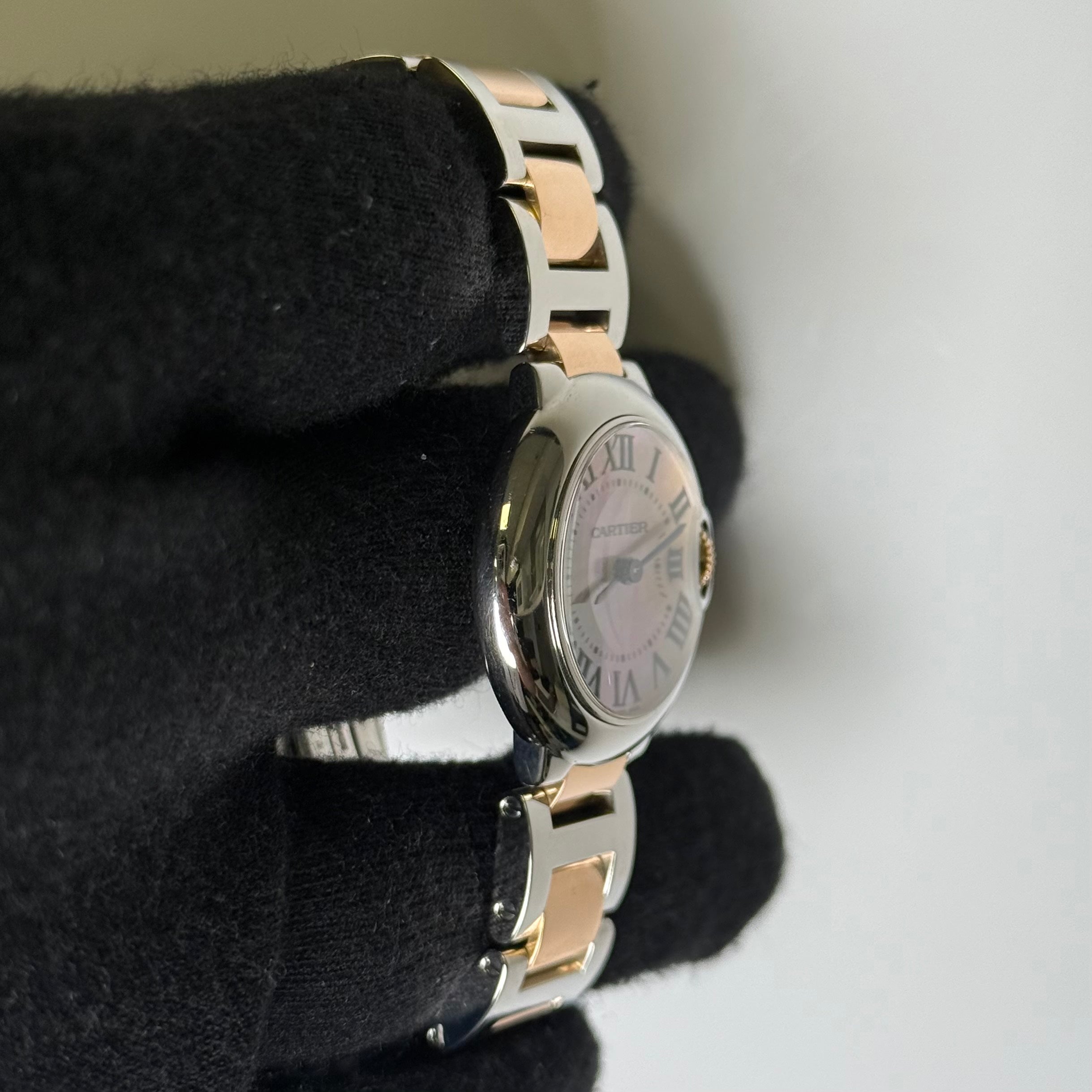 Cartier Ballon Bleu 28mm MOP Dial Watch Ref# 3009 - Happy Jewelers Fine Jewelry Lifetime Warranty
