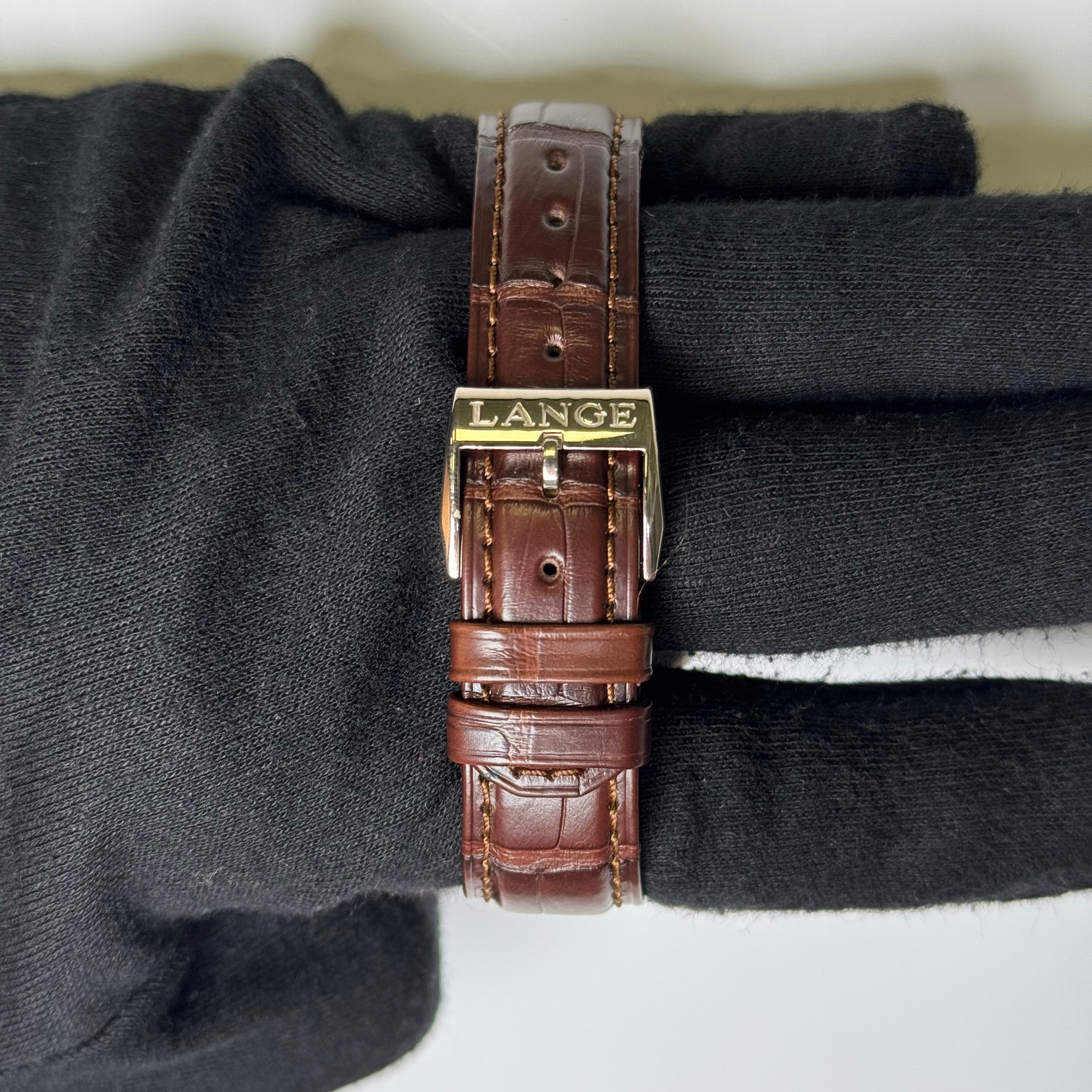 A. Lange & Sohne Lange 38.5mm Silver Dial Watch Ref# 101.039 - Happy Jewelers Fine Jewelry Lifetime Warranty