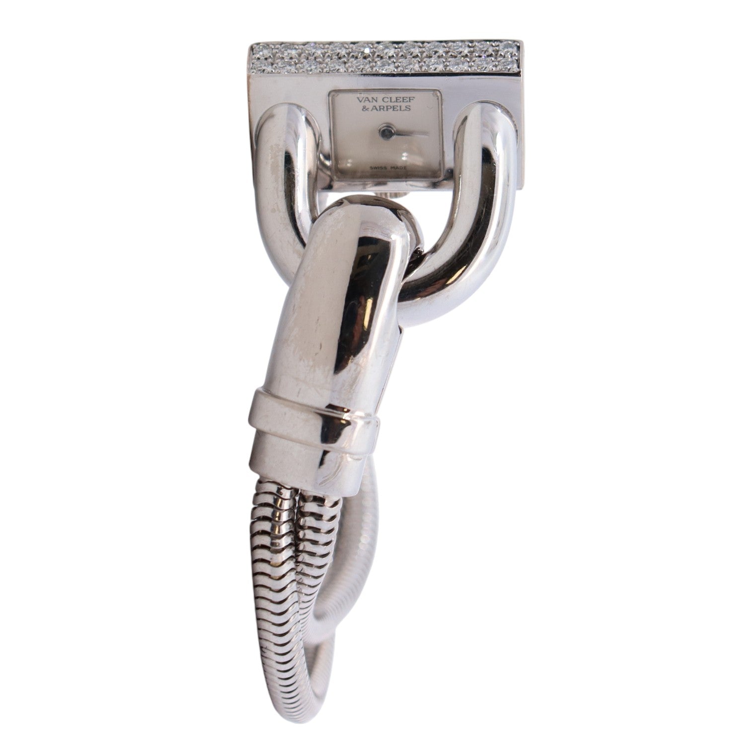 Van Cleef Cadenas 26x13mm White Dial Watch Ref# 331977 - Happy Jewelers Fine Jewelry Lifetime Warranty