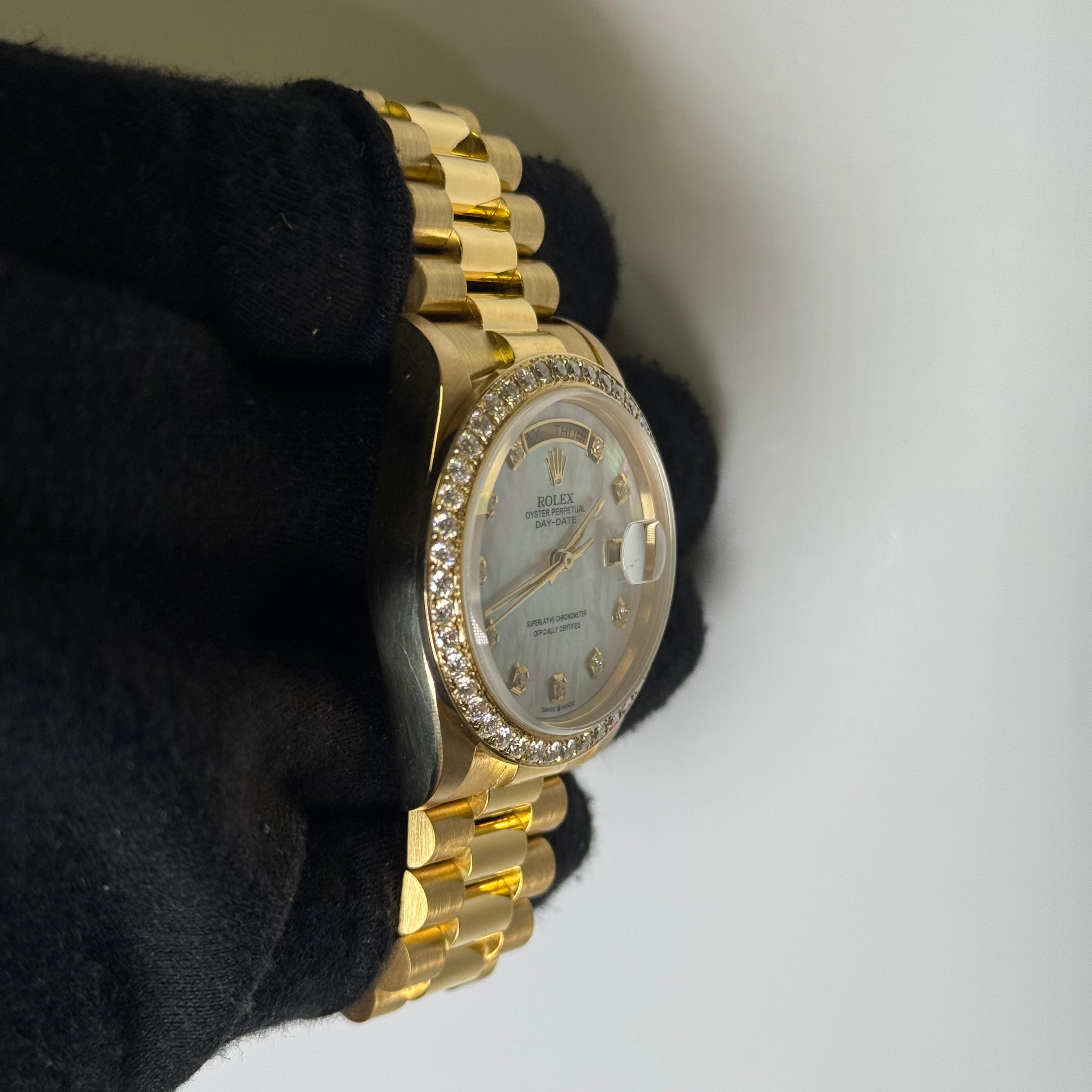 Rolex Day-Date 36mm MOP Dial Watch Ref# 10838 - Happy Jewelers Fine Jewelry Lifetime Warranty