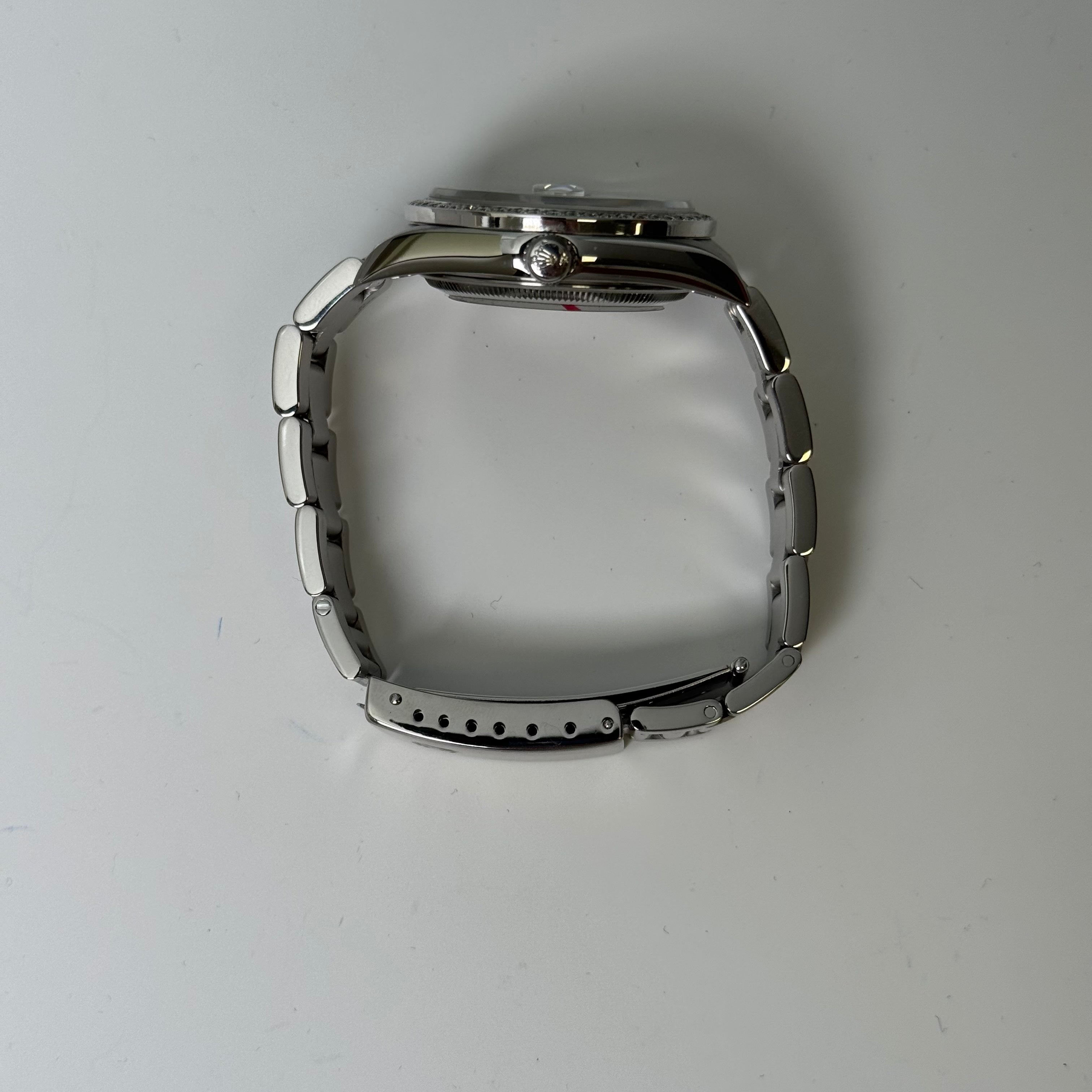 Rolex Perpetual Date 34mm MOP Dial Watch Ref# 15210 - Happy Jewelers Fine Jewelry Lifetime Warranty