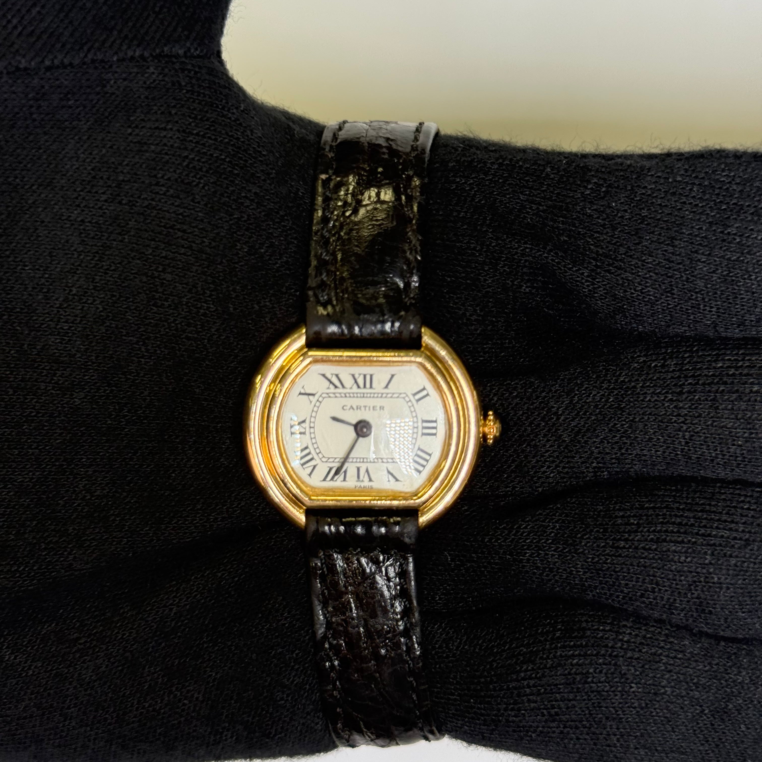 Cartier Ellipse 26mm White Dial Watch Ref# 67081 - Happy Jewelers Fine Jewelry Lifetime Warranty