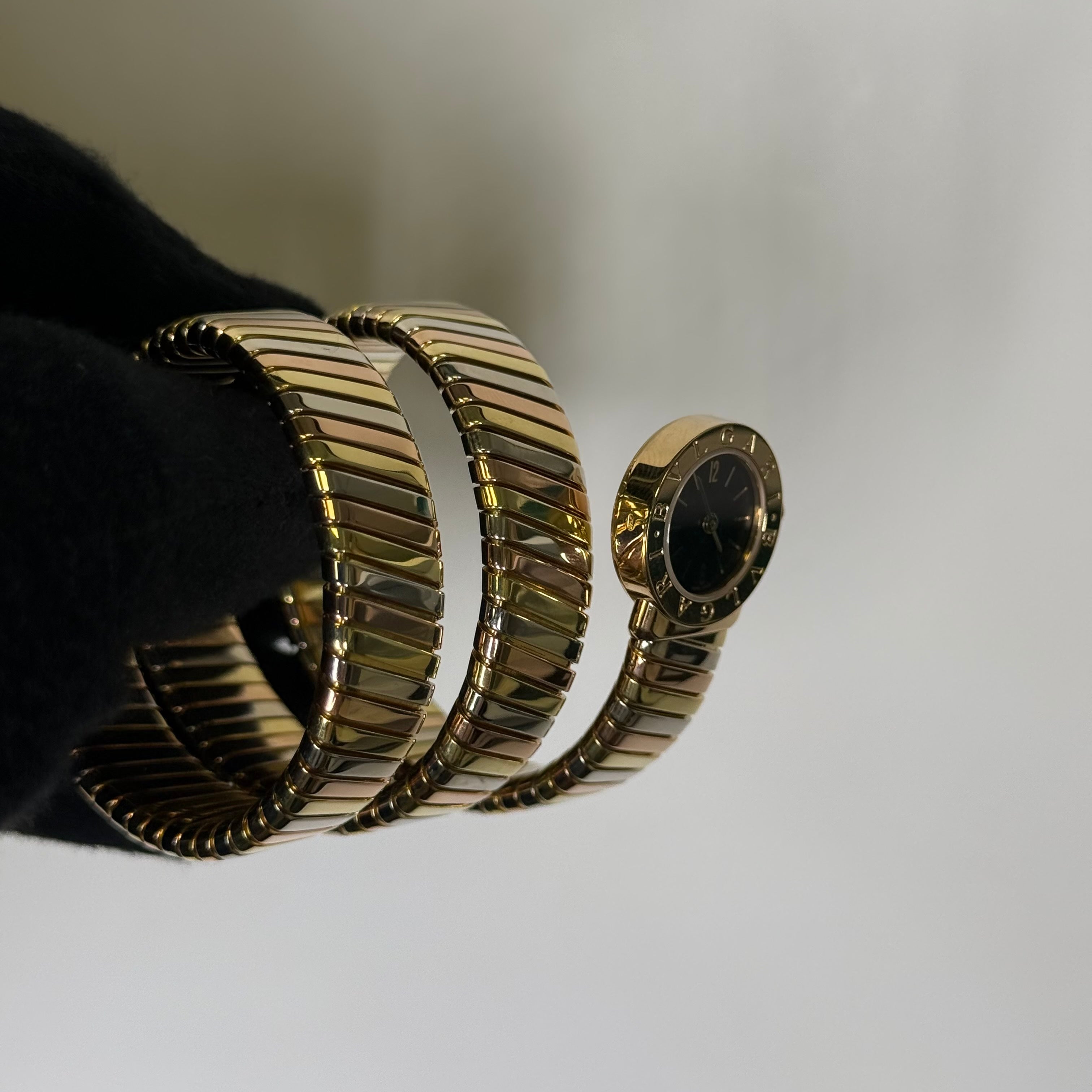 Bvlgari Serpenti 19mm Black Dial Watch Ref# BB191T - Happy Jewelers Fine Jewelry Lifetime Warranty