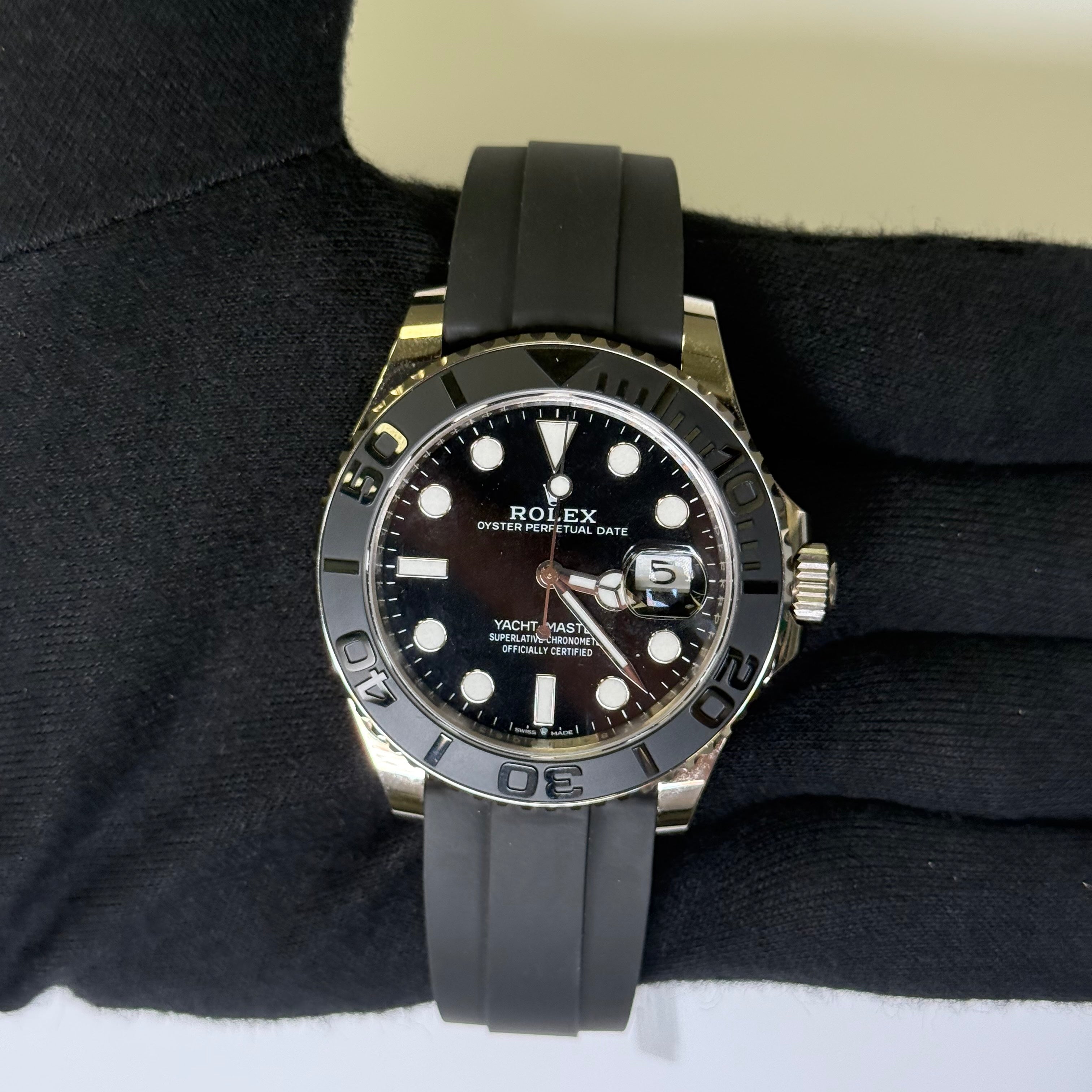 Rolex Yacht-Master 42mm Black Dial Watch Ref# 226659 - Happy Jewelers Fine Jewelry Lifetime Warranty