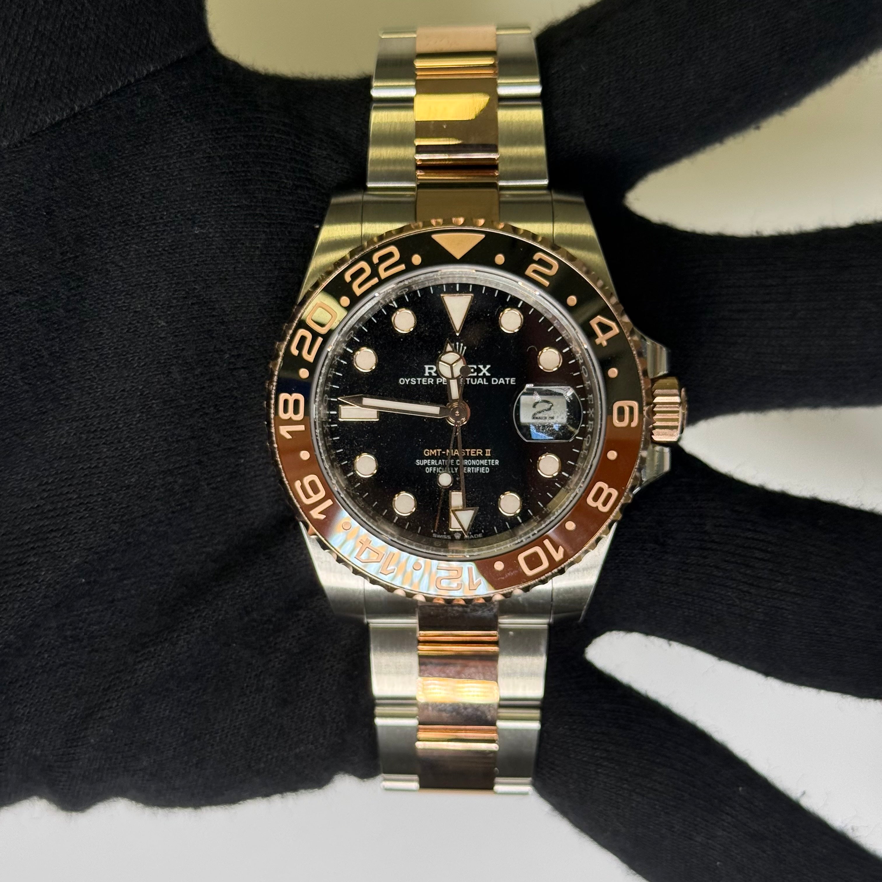 Rolex GMT-Master II 40mm Black Dial Watch Ref# 126711CHNR - Happy Jewelers Fine Jewelry Lifetime Warranty