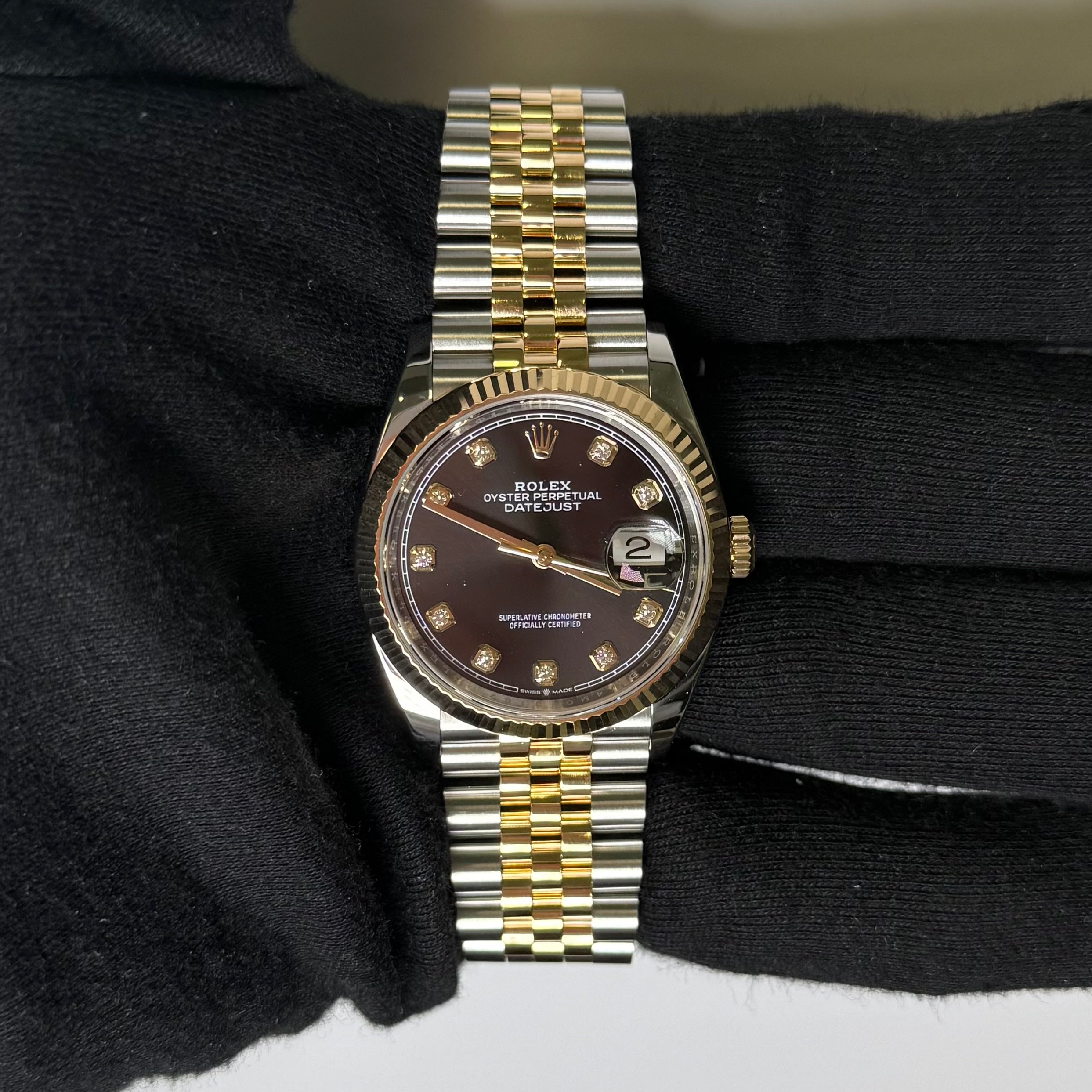 Rolex Datejust 36mm Black Dial Watch Ref# 126233 - Happy Jewelers Fine Jewelry Lifetime Warranty