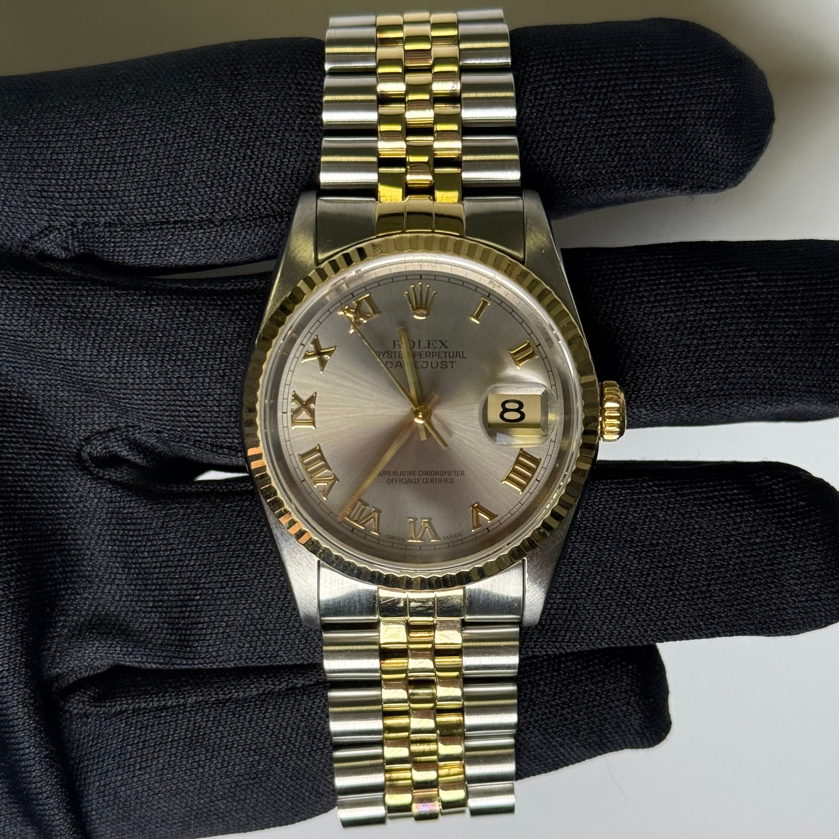 Rolex Datejust 36mm Silver Dial Watch Ref# 16233 - Happy Jewelers Fine Jewelry Lifetime Warranty