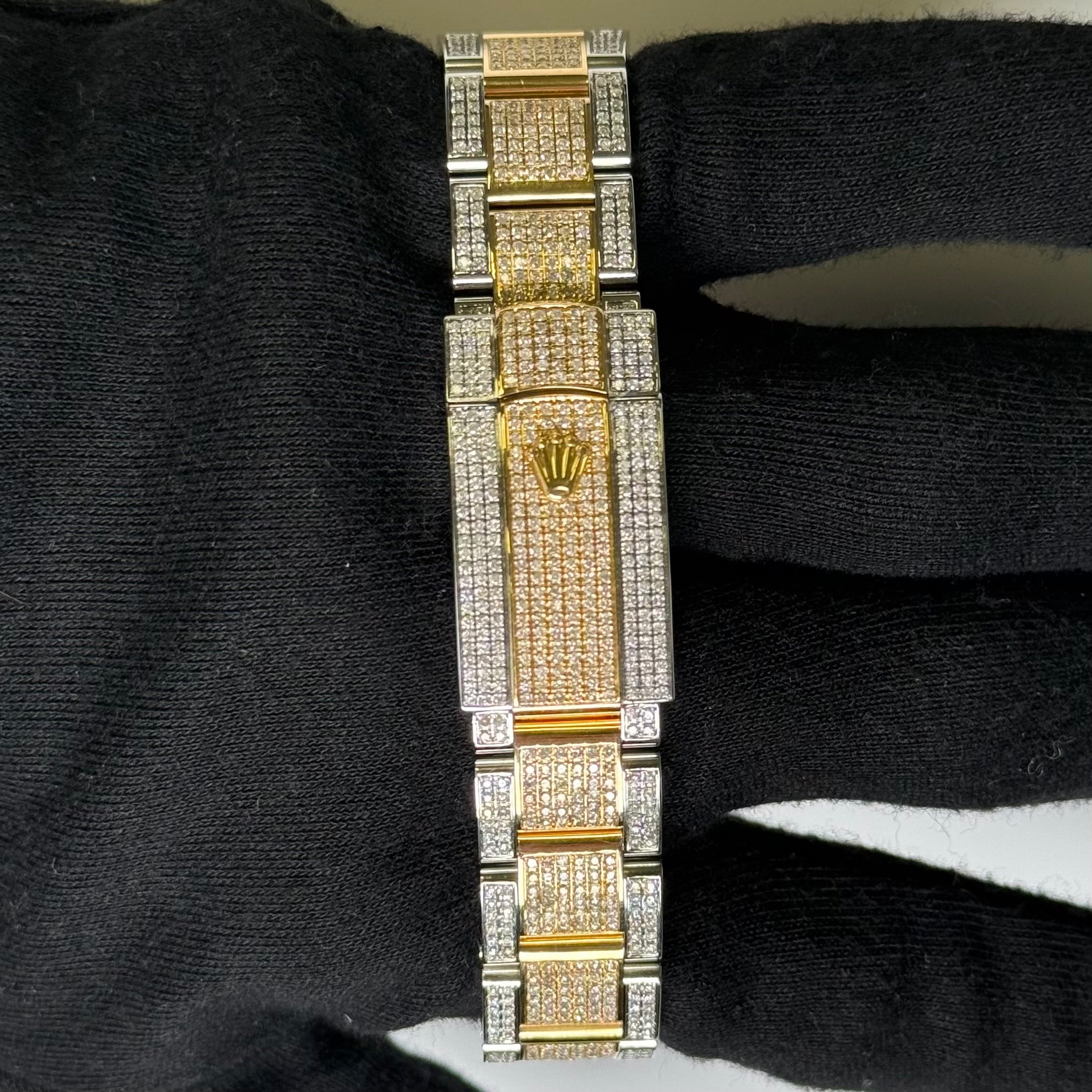 Rolex Datejust 41mm Custom Iced Out Dial Watch Ref# 126333 - Happy Jewelers Fine Jewelry Lifetime Warranty