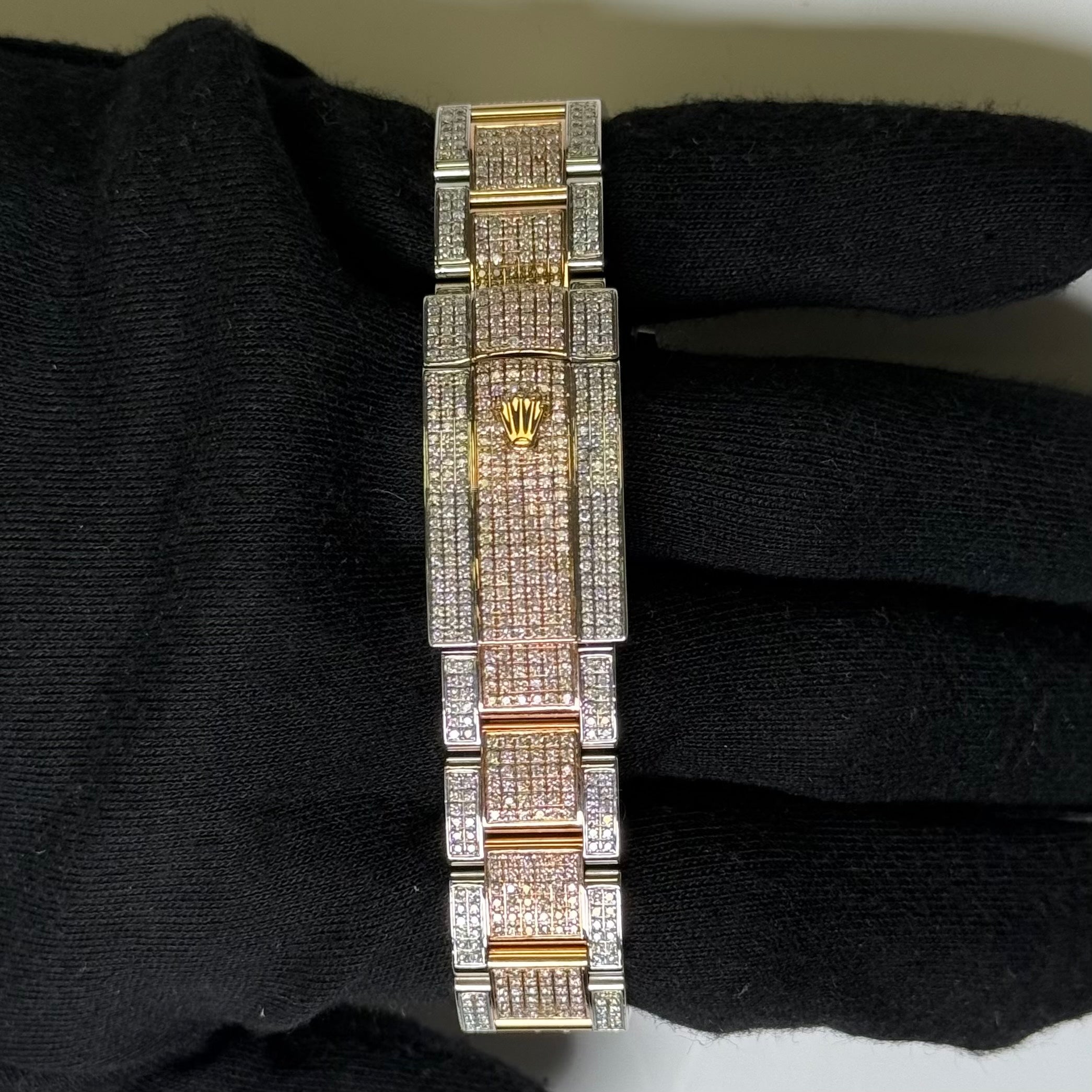 Rolex Datejust 36mm Custom Iced Out Dial Watch Ref# 126231 - Happy Jewelers Fine Jewelry Lifetime Warranty