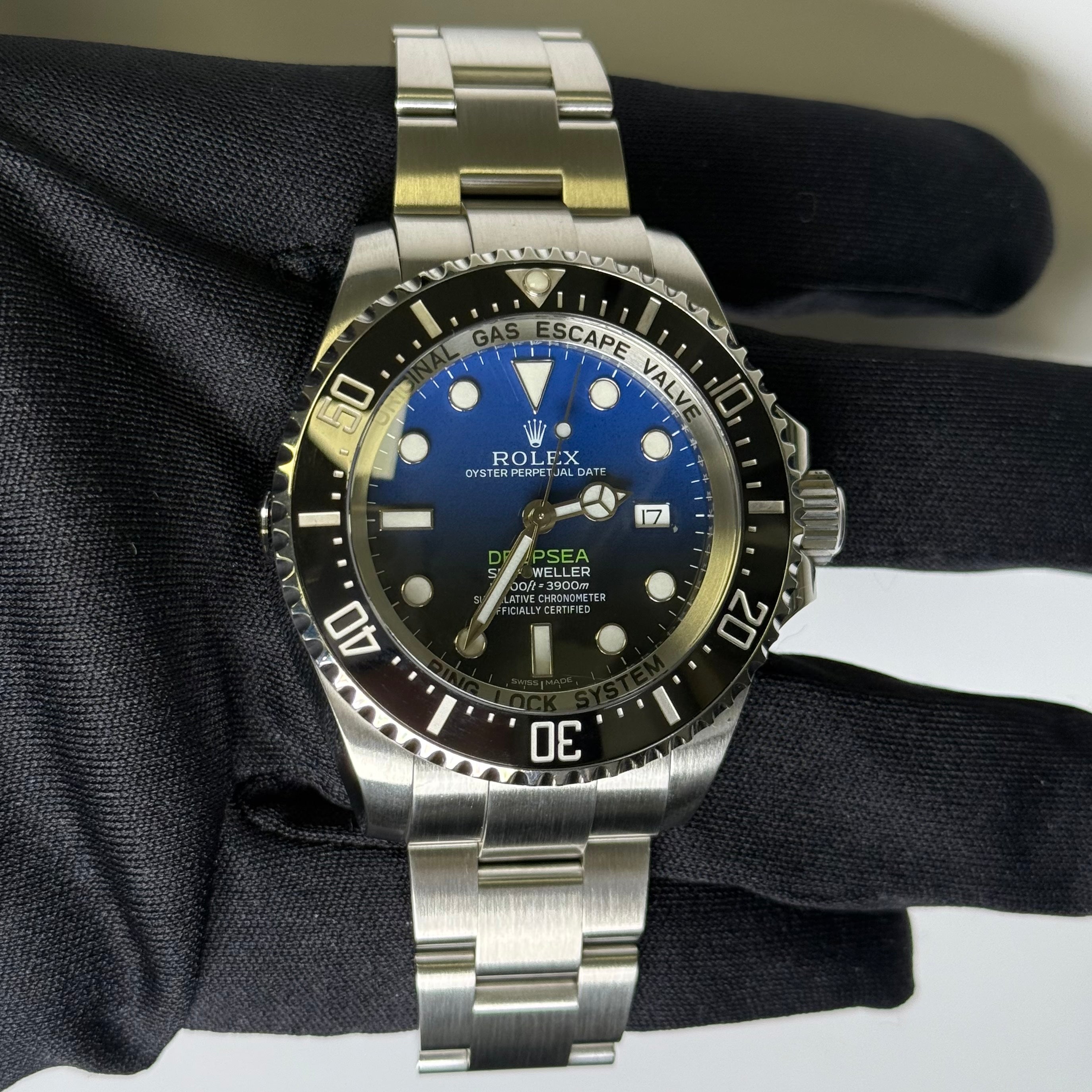 Rolex Sea-Dweller 44mm Black/Blue Dial Watch Ref# 136660 - Happy Jewelers Fine Jewelry Lifetime Warranty